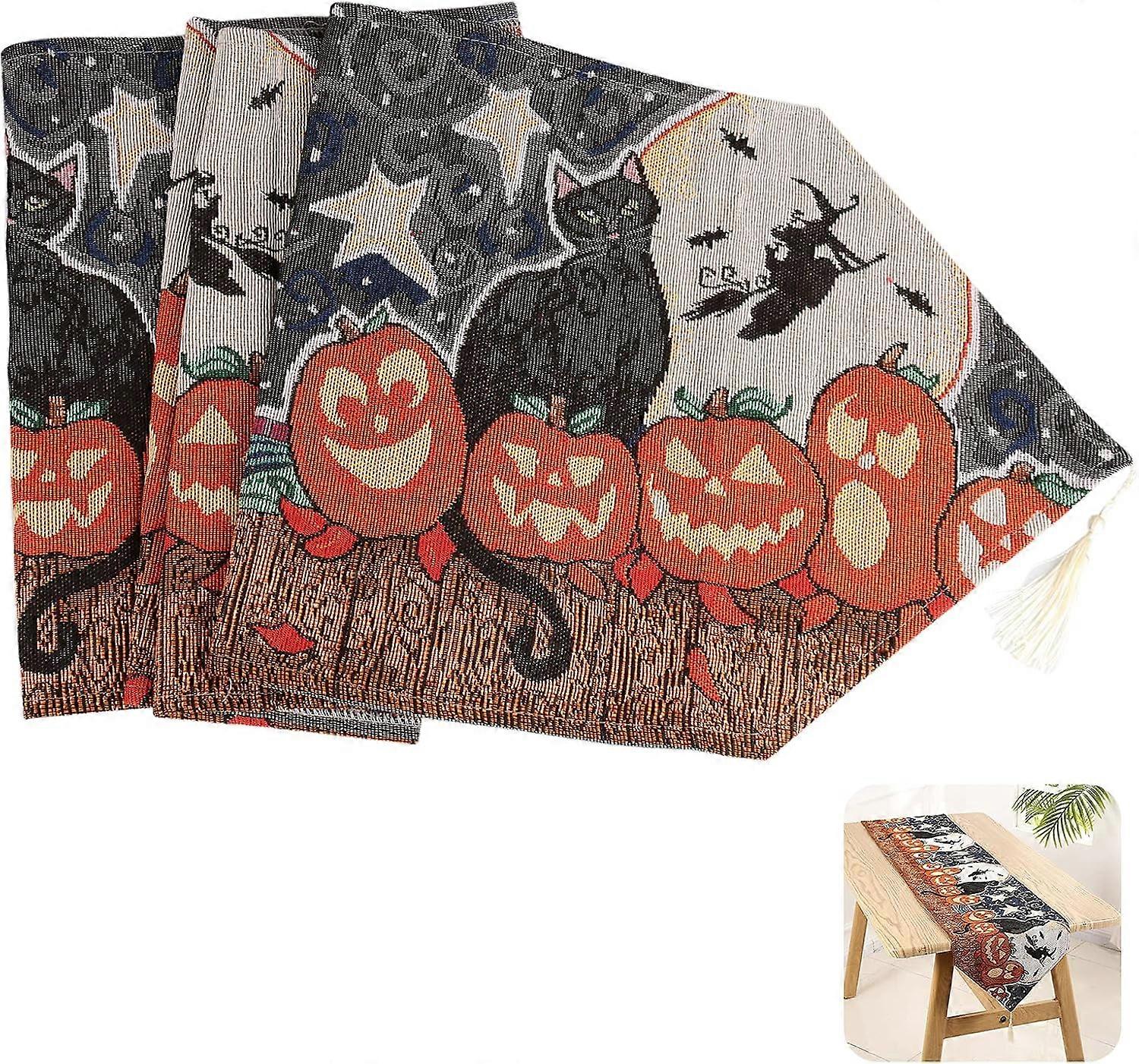 Halloween tablecloth, halloween decoration table runner home table