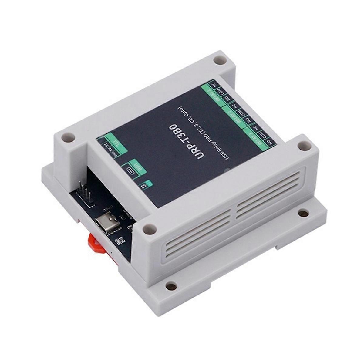 Industrial Control Board USB Relay PRO 3-Way Relay Isolation Rail USB/TTL Control Relay for Automati
