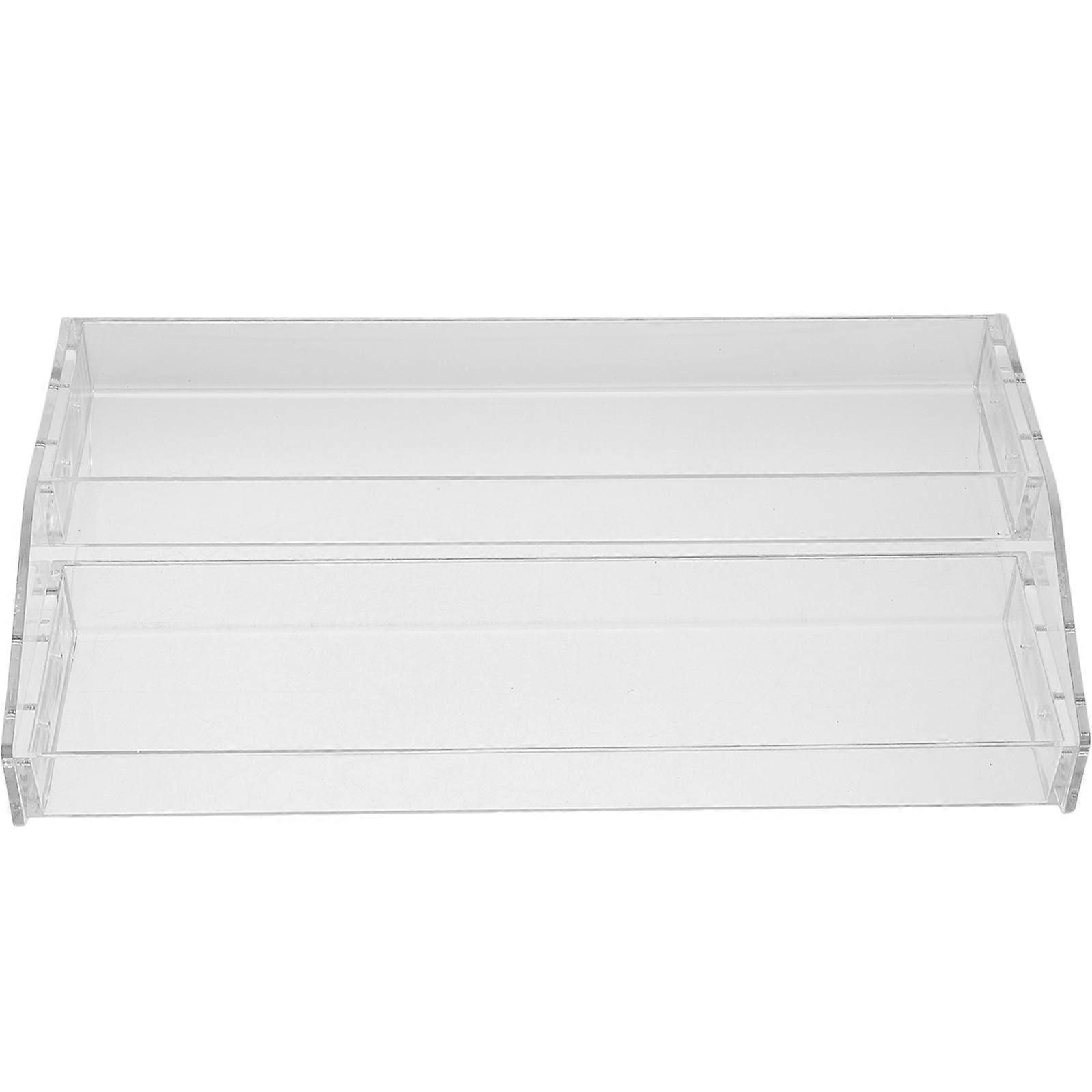 Clear Display Rack Large Capacity Perfume Organizer Dresser Office Use 11.8X6.3X2.8in Space-saving 1Pack