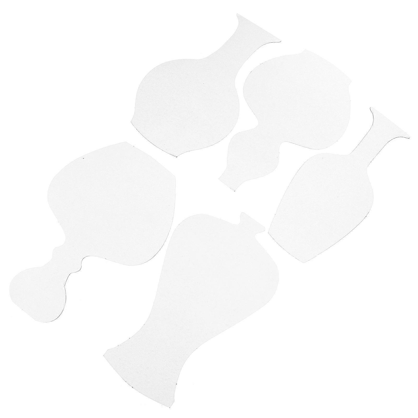 Crafts Stencils Vase Shape for Kids Playing 2Pcs White Colored Drawing Paper