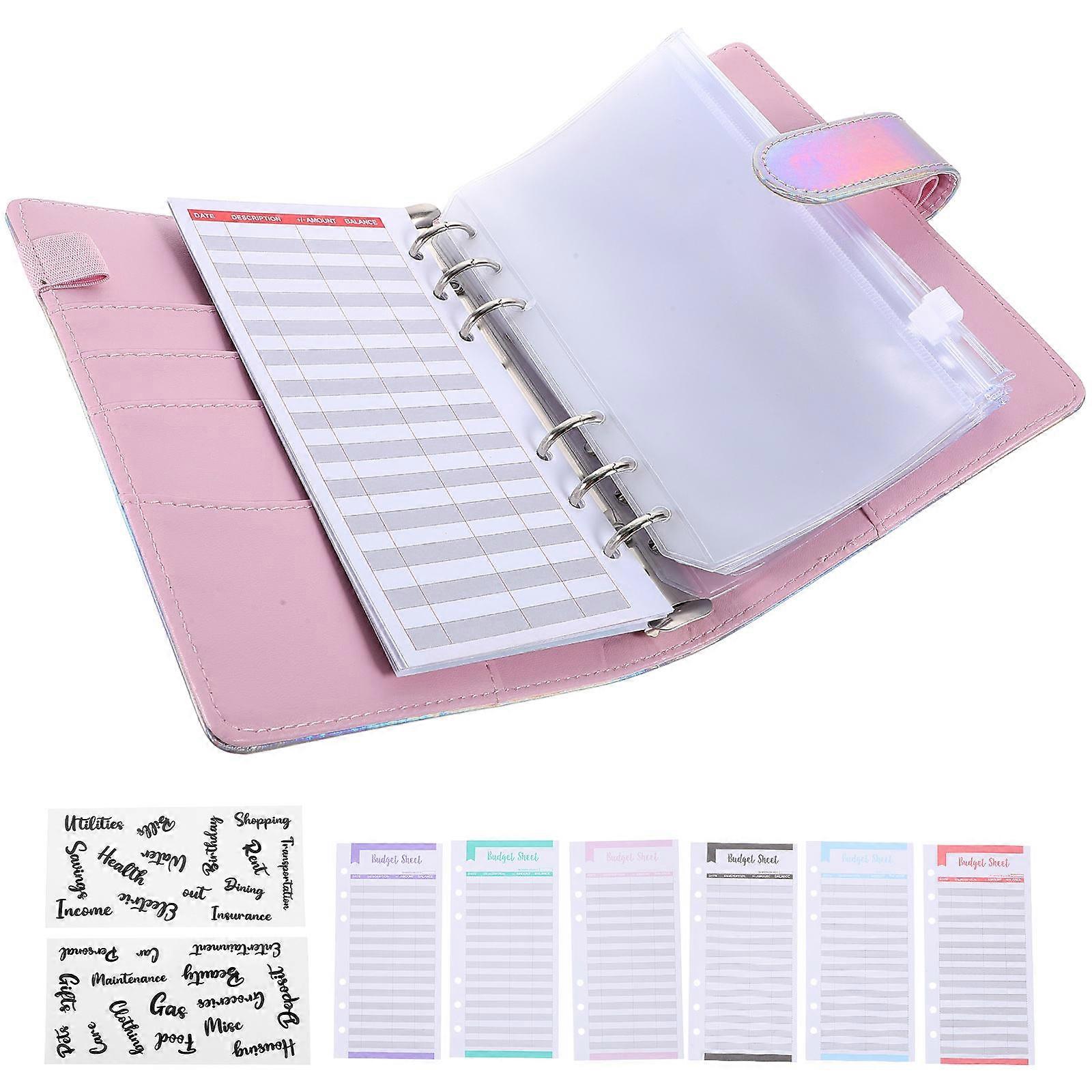 Budget Binder with Accessories for 3Sets Portable