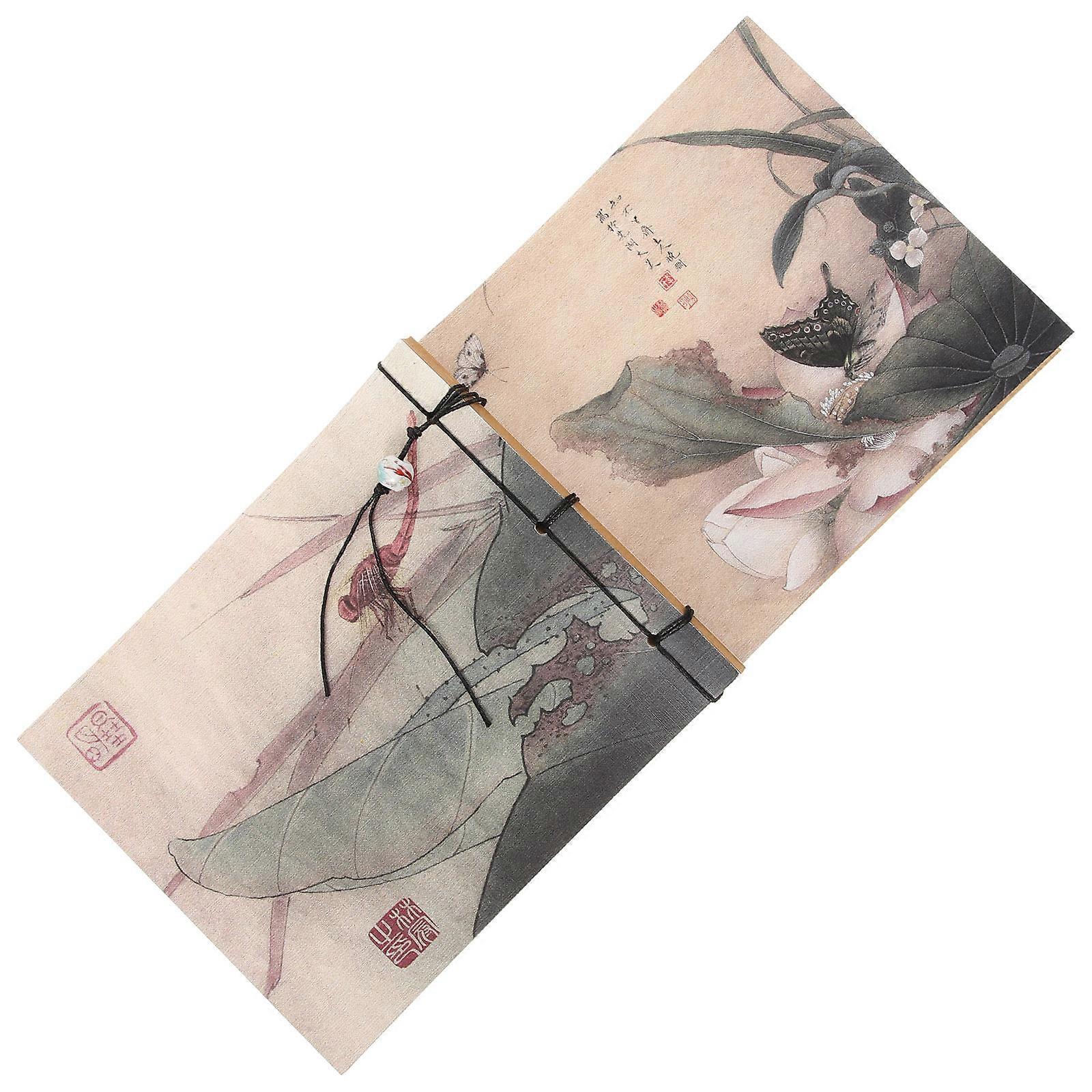 Blank Sketch Book Professional Painting Book for Home Classroom Outdoor Use Made of Paper Beige Color Suitable for Drawing 1Set