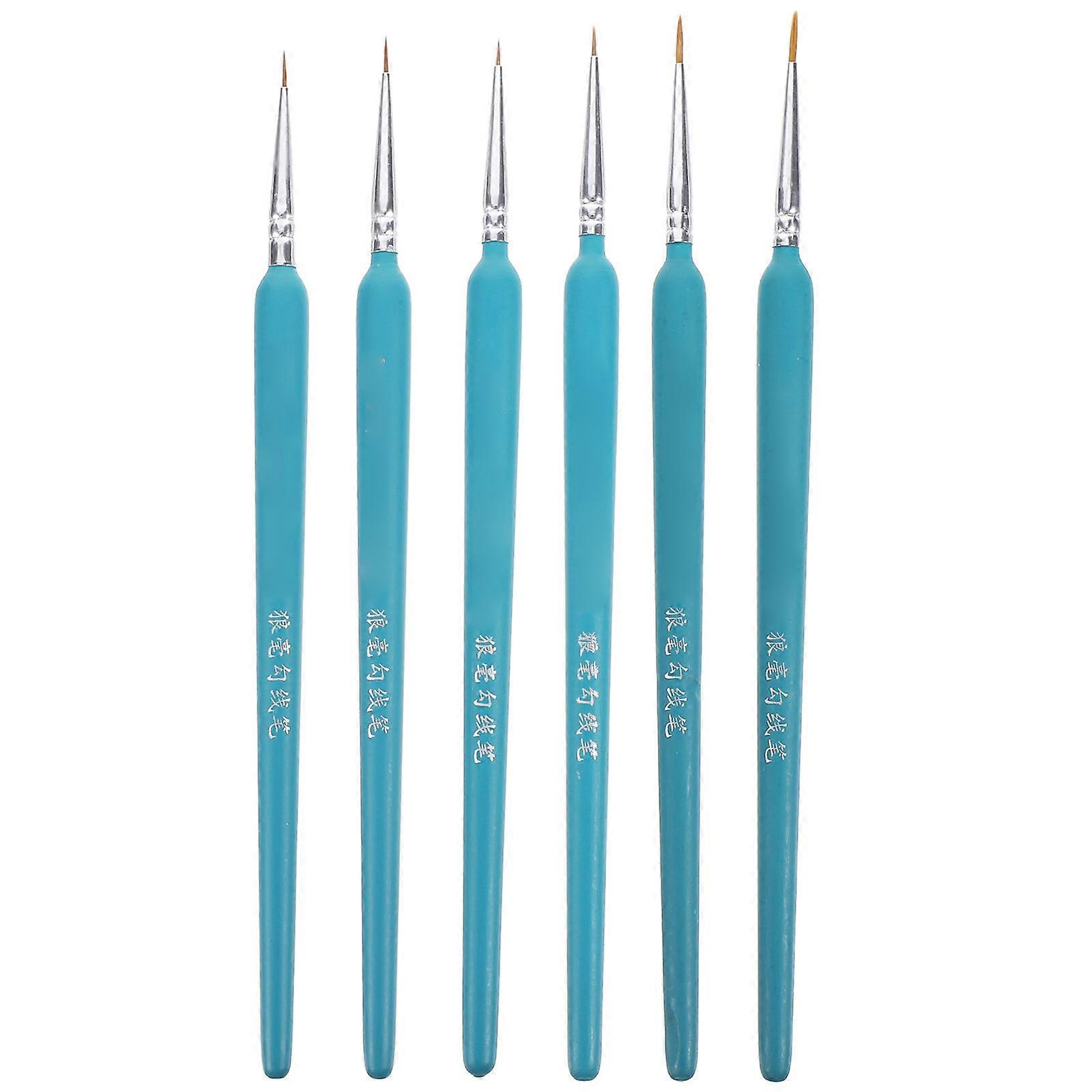 Detail Paint Hair Tip for Fine Painting 18Pcs Set Sky-Blue
