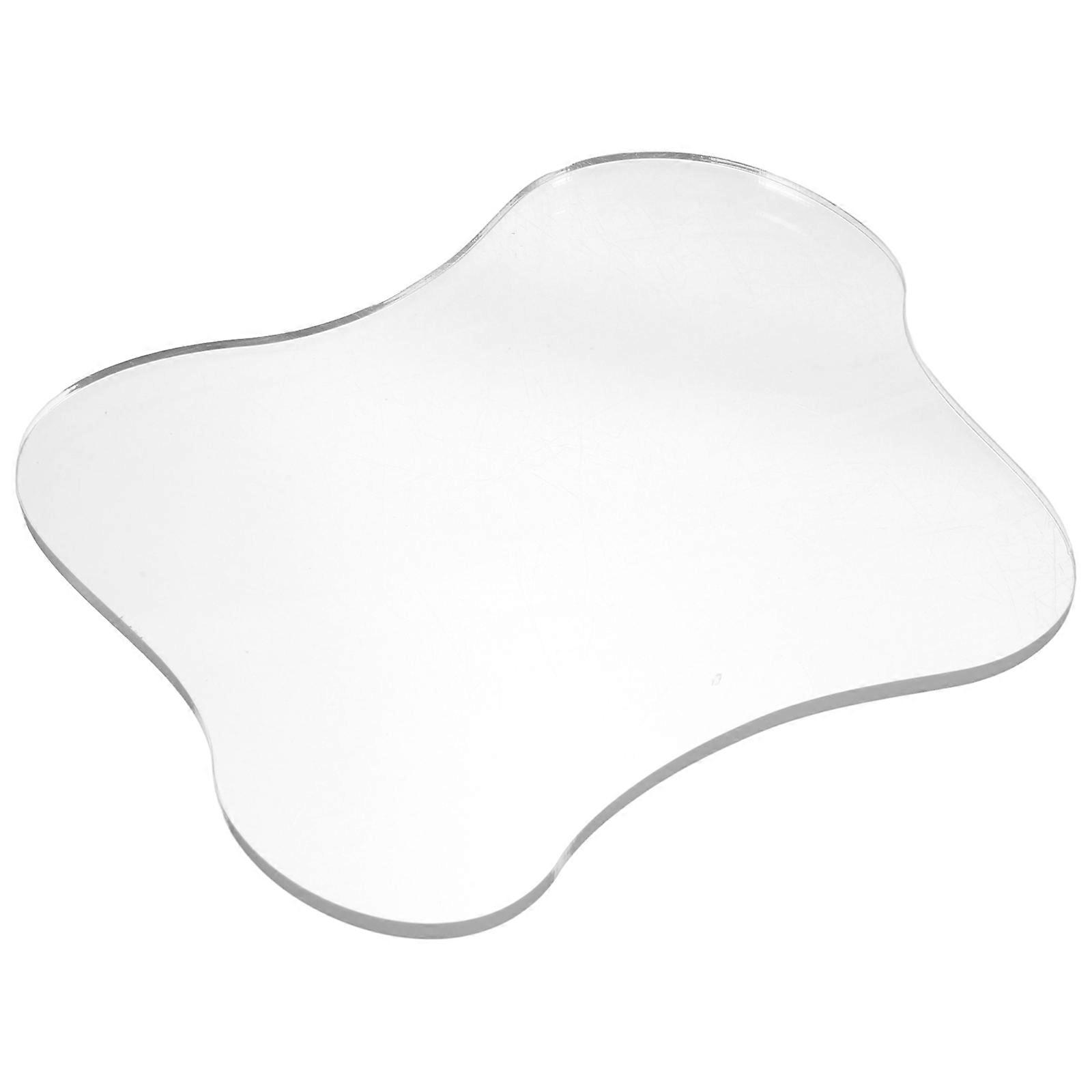 Acrylic Coaster Clear Decorative Coaster for Home 5Pcs Transparent Set