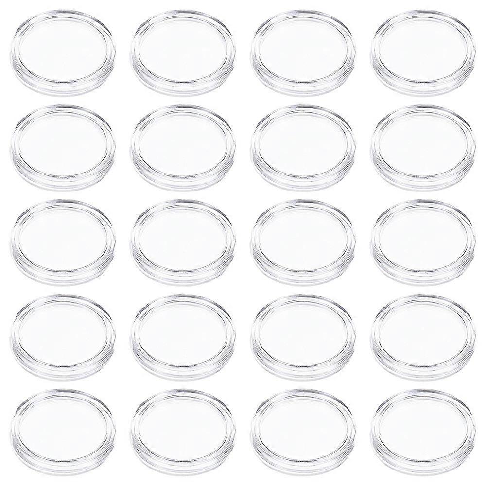 Clear Coin Organizers 100 Pcs Square Coin Display Cases For Gift Giving And Coin Collectors Oxidation Resistance