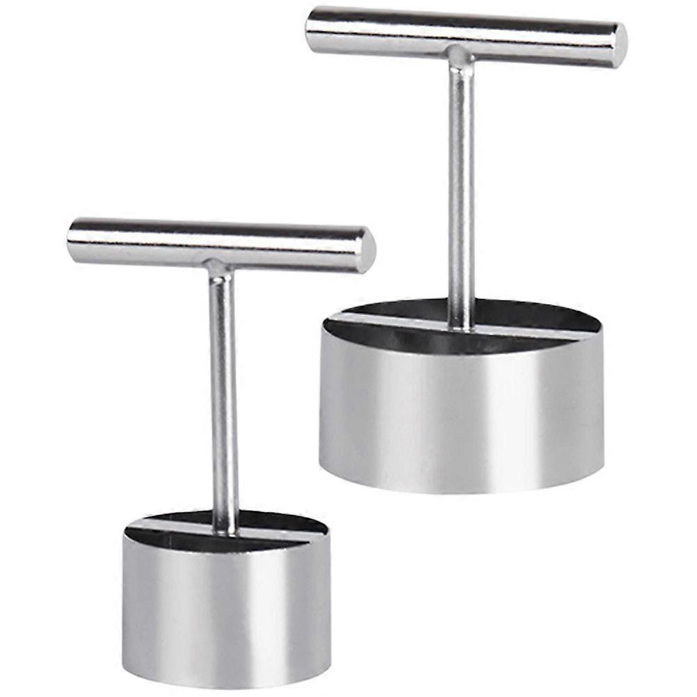 Fruit Corer Ergonomic Pear Core Remover Tool for Fruit Coring 2Pcs Silver