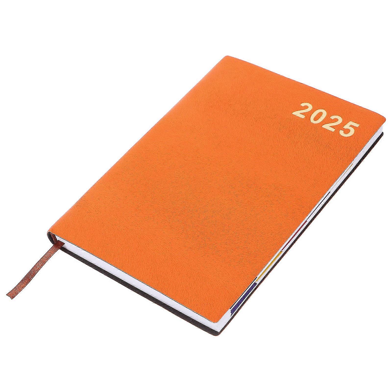 Daily Planner Orange Organizer for Writing Use 4Pcs Schedule Notebook