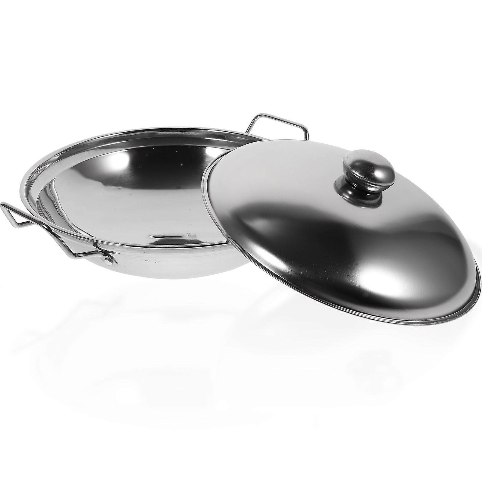 Cooking Pot Non-Stick Easy to Clean Dry Pot Pot Silver 1 Set