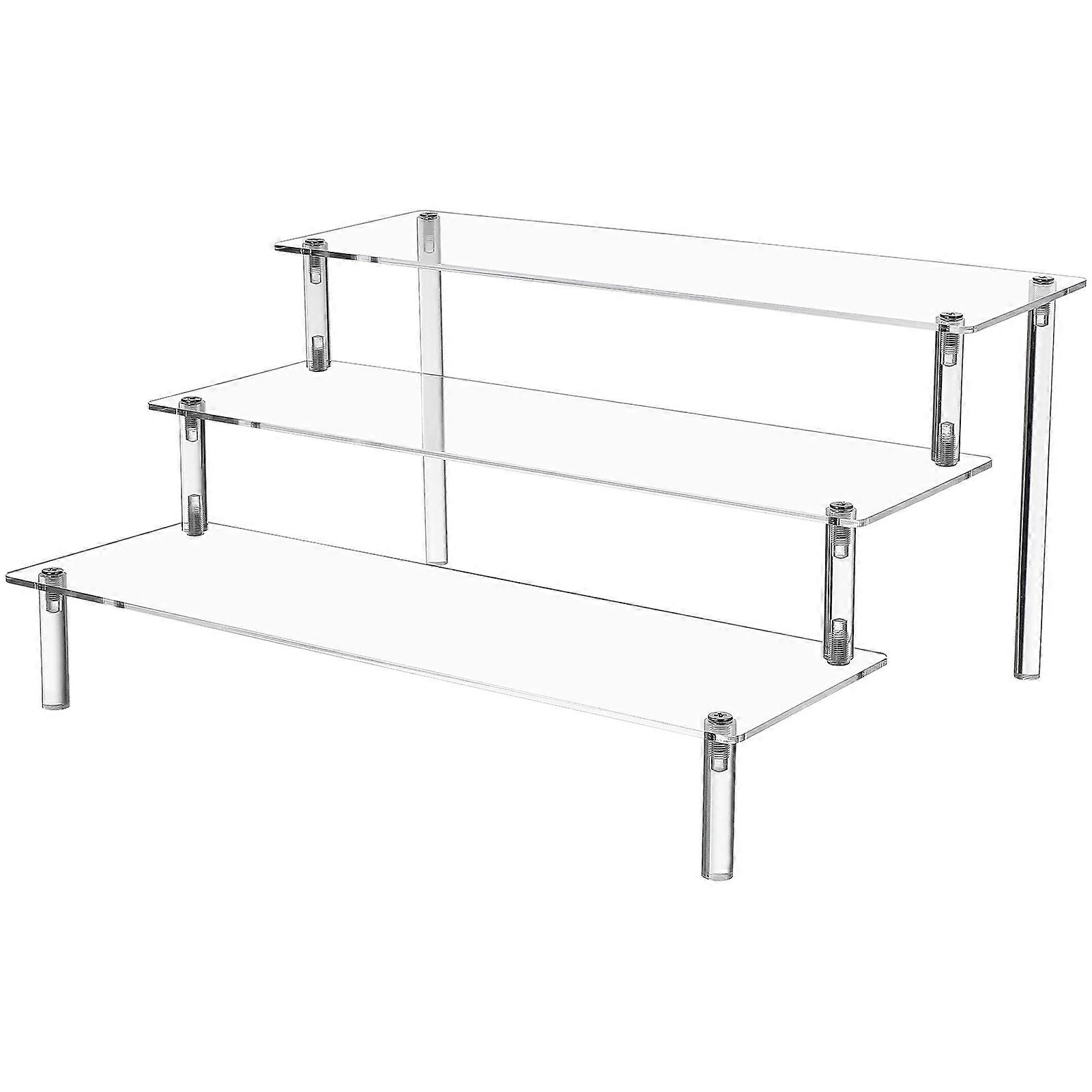 Transparent Acrylic Display Riser Stand Storage Organizer For Candy Figures Dessert Decoration 1Set