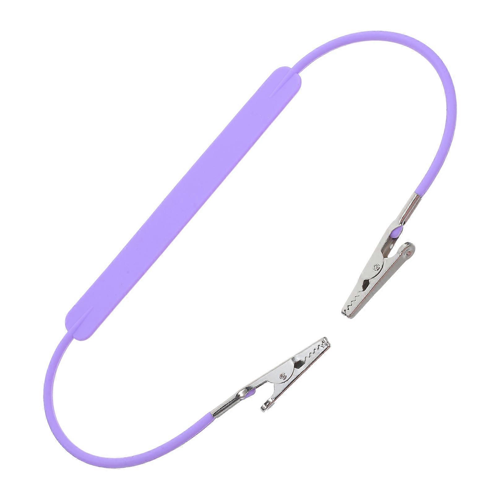 Bib Clips Flat Metal Silicone Securing Scarves Dual-Head Design For Professional Environments 1Set