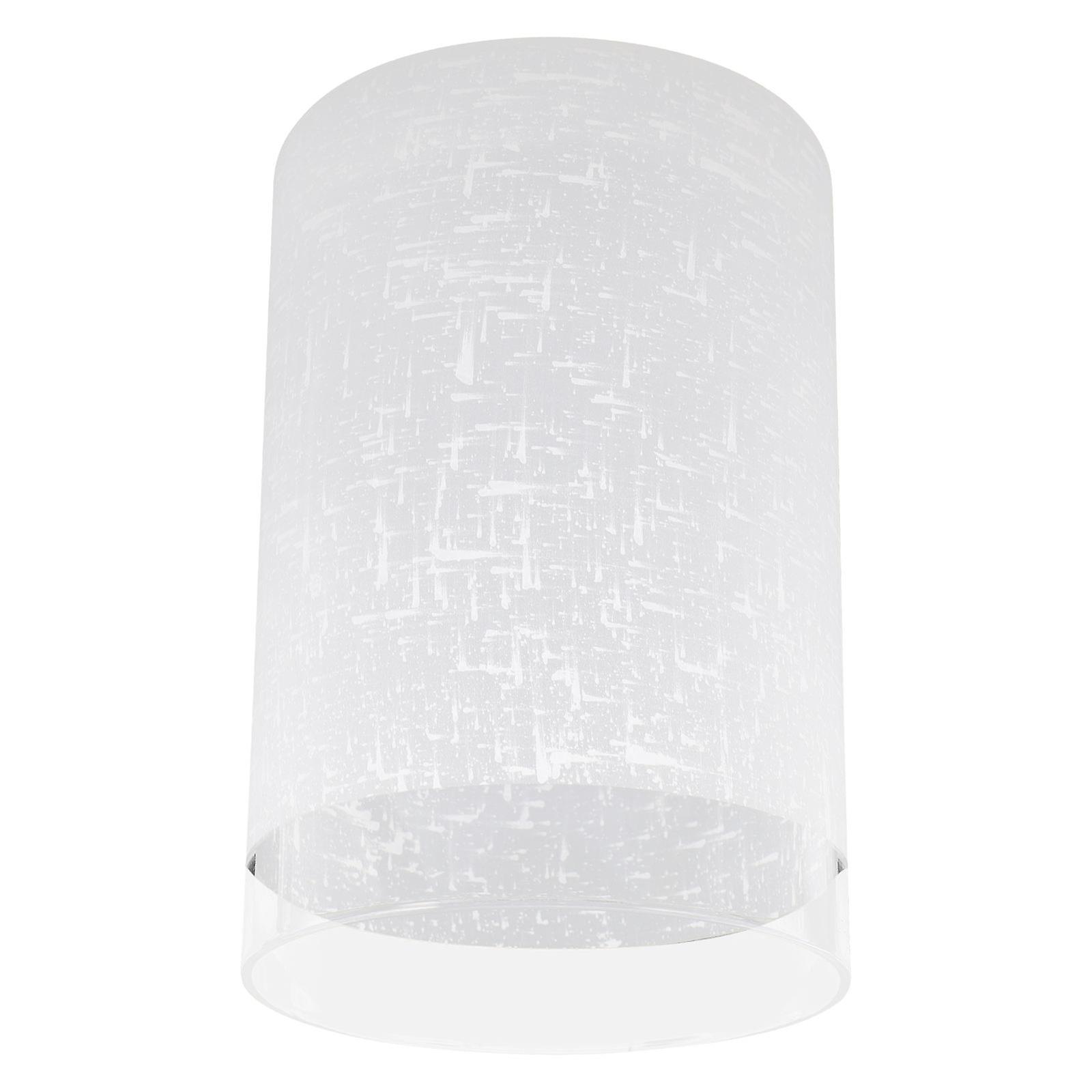 White Glass Lamp Shade Cylinder Light Fixture Replacement