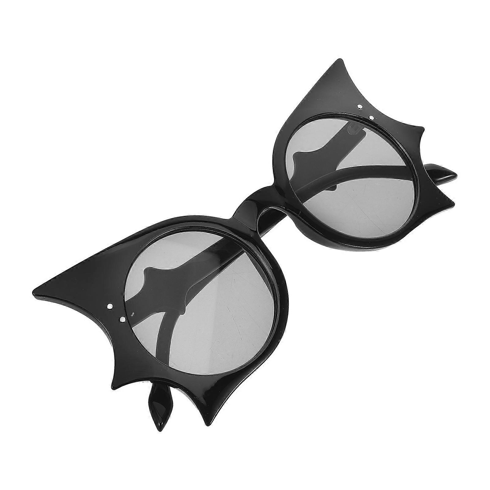 Bat Sunglasses Novelty Glasses for Decor 1Pair Black Plastic