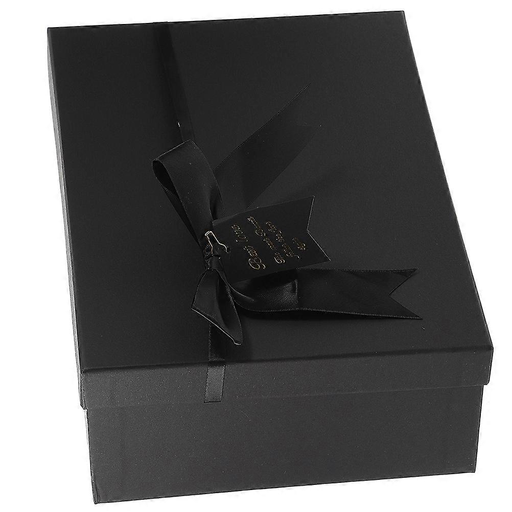 Black Paper Gift Box for Storage 3Pcs Perfume Packing Case Gift Container