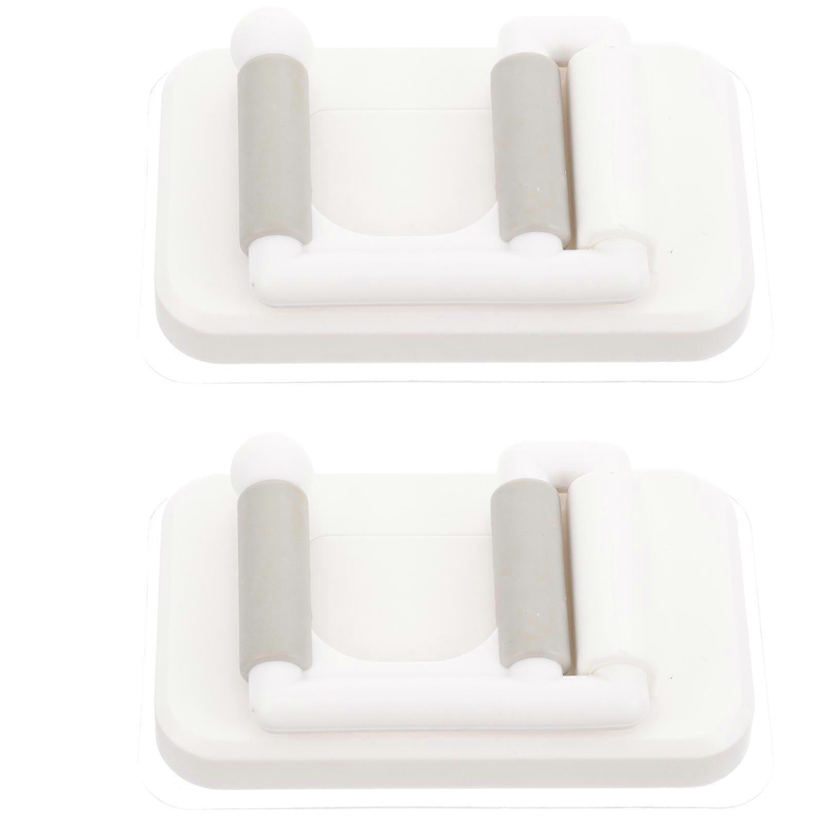 Broom Holder Wall Mount for Storage Use with 6Pcs Adhesive Design