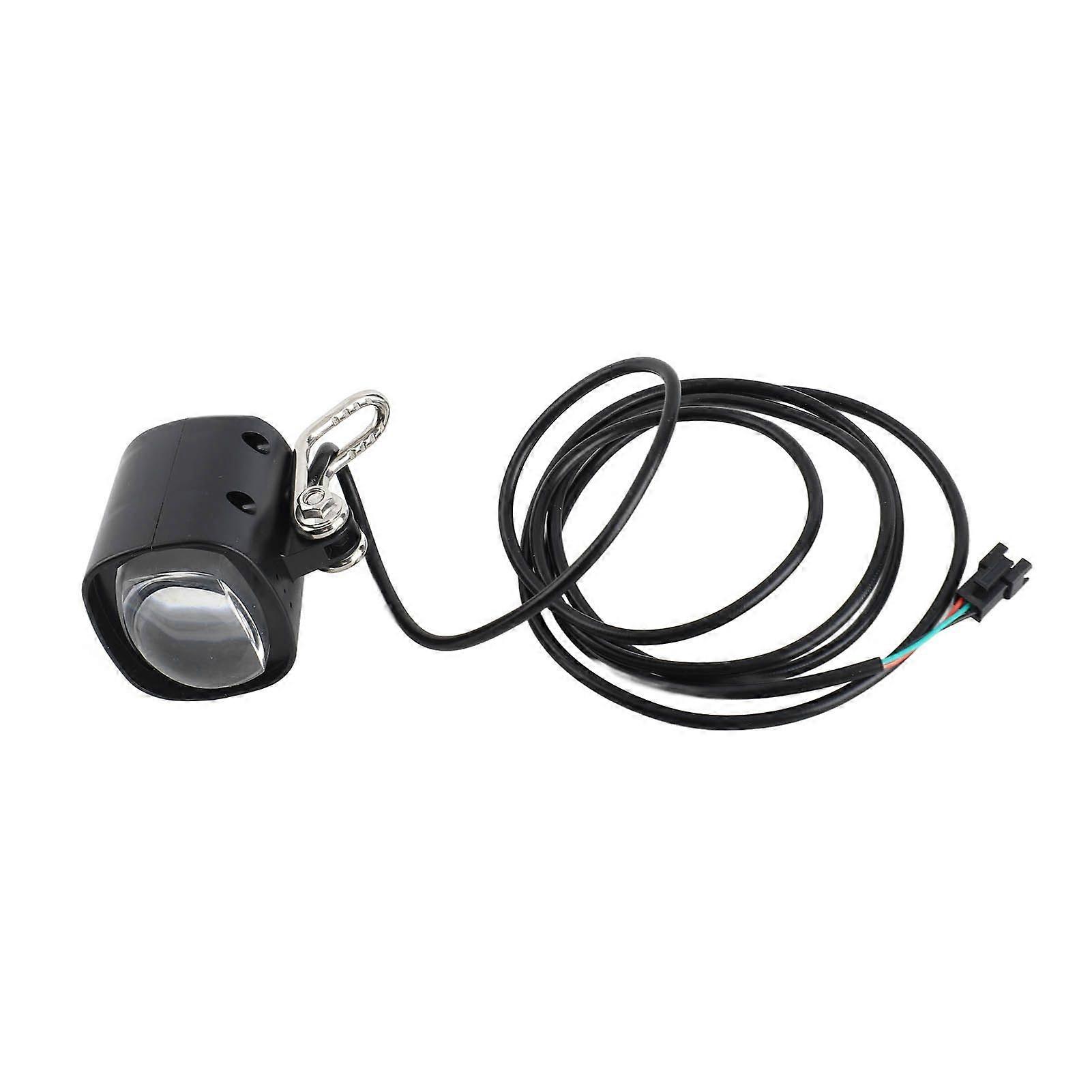 2 in 1 Rainproof Cycling Headlight 12W 36V48V Bicycle Light with 75100db Loud Horn