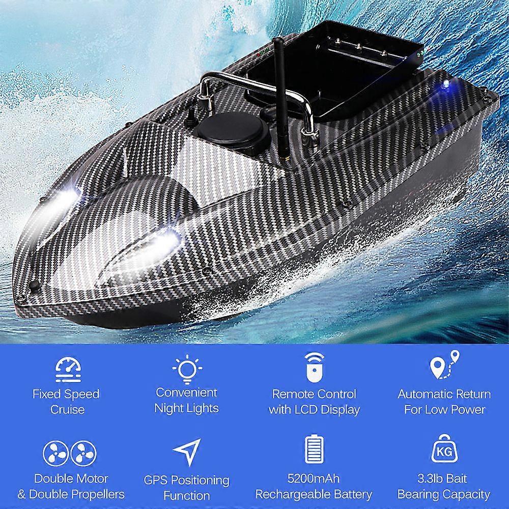 GPS Fishing Bait Boat with Single Bait Containers Automatic Bait Boat with Remote Control