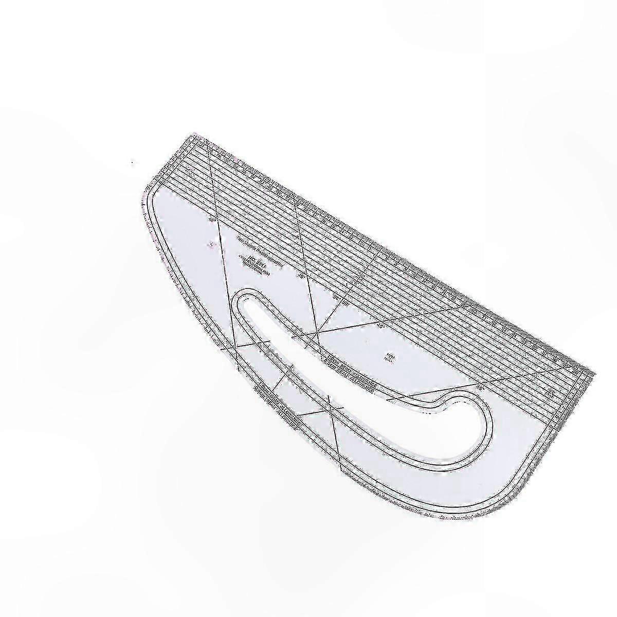 Multi-Purpose Design Ruler for Fashion Pattern Making and Garment Marking Curves