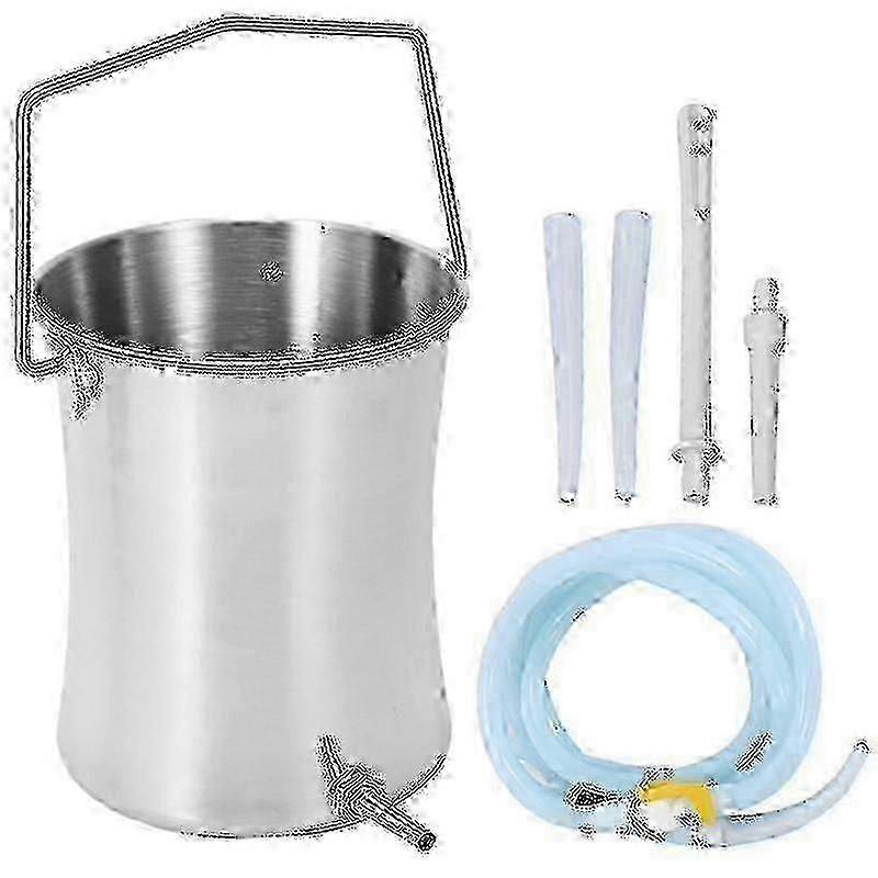 2l Health Stainless Steel Enema Bucket Suitable For Colon Cleansing Reusable Constipation Cleaning-yky 2025