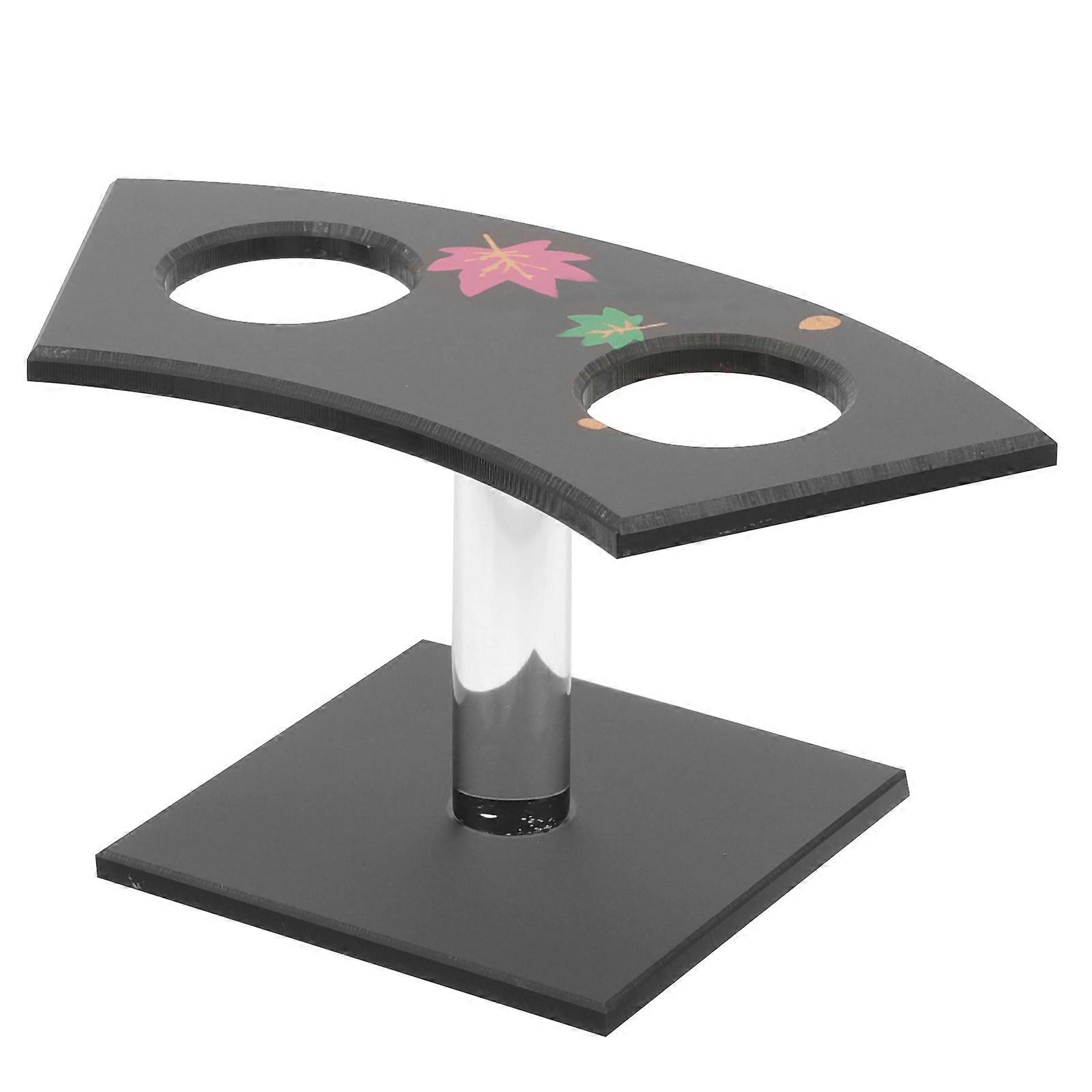 Ice Cream Cone Holder for Display 2Pcs Black Acrylic Cone Stand