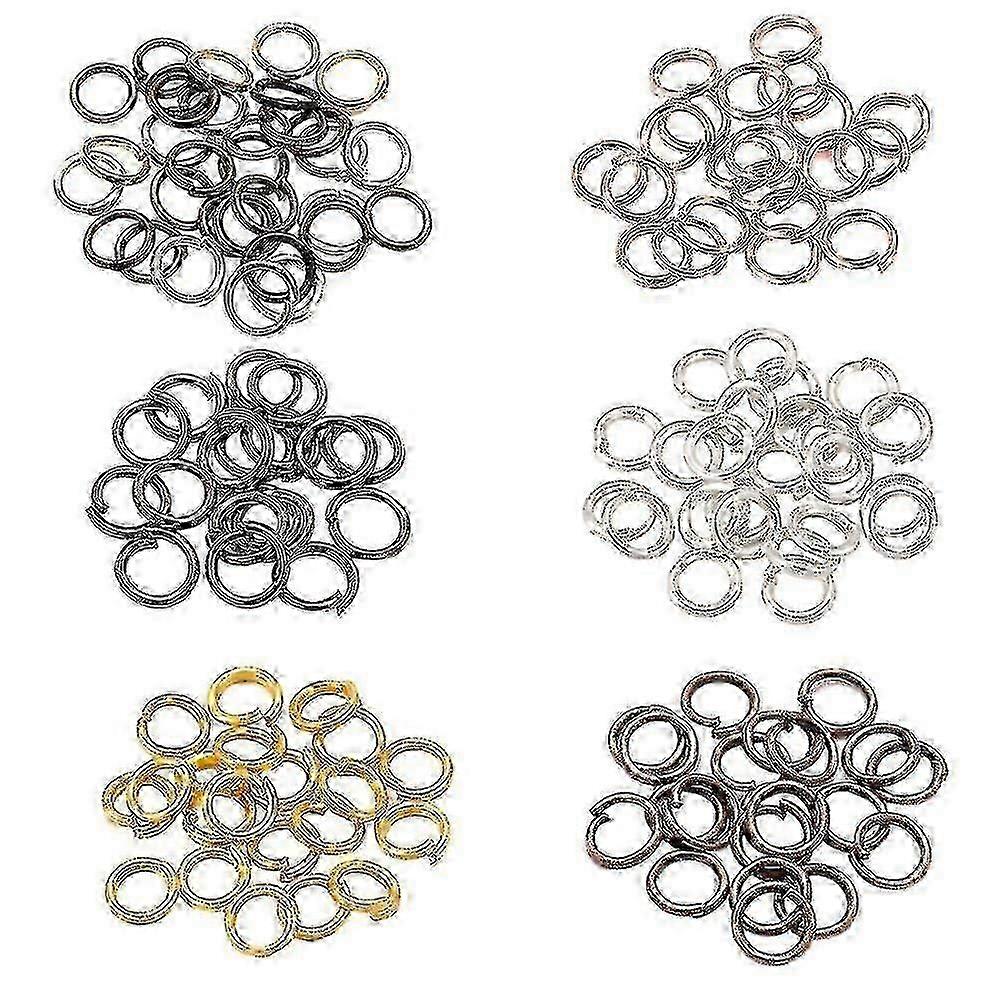 200 kpl valikoimakoot 4-10 mm hyppy- ja jaetut rengasliittimet tee-se-itse-korujen askarteluun