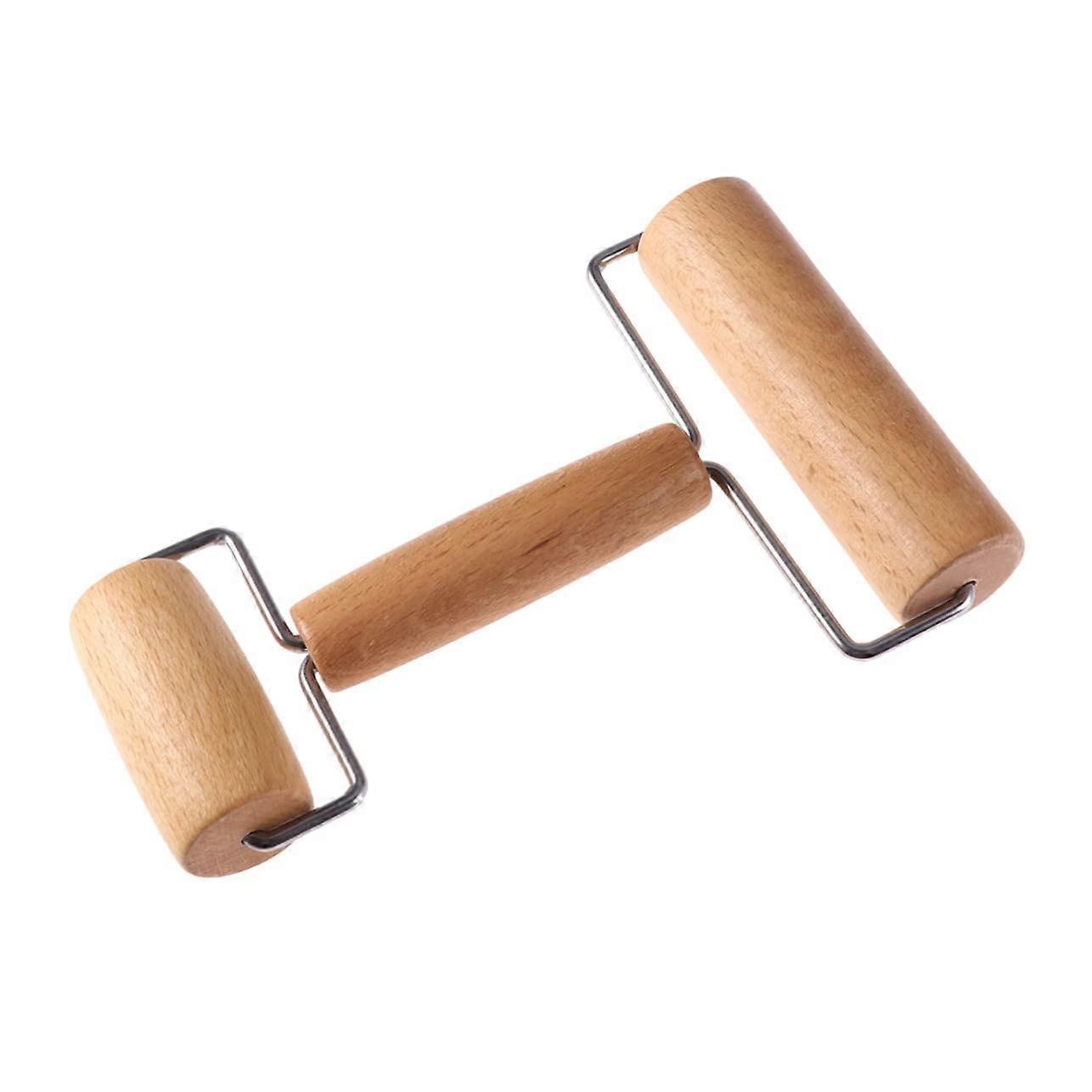 Shape Wooden Rolling Pin Wooden Dough Roller For Pasta Cookies And Pizza Lightweight And Easy To Clean
