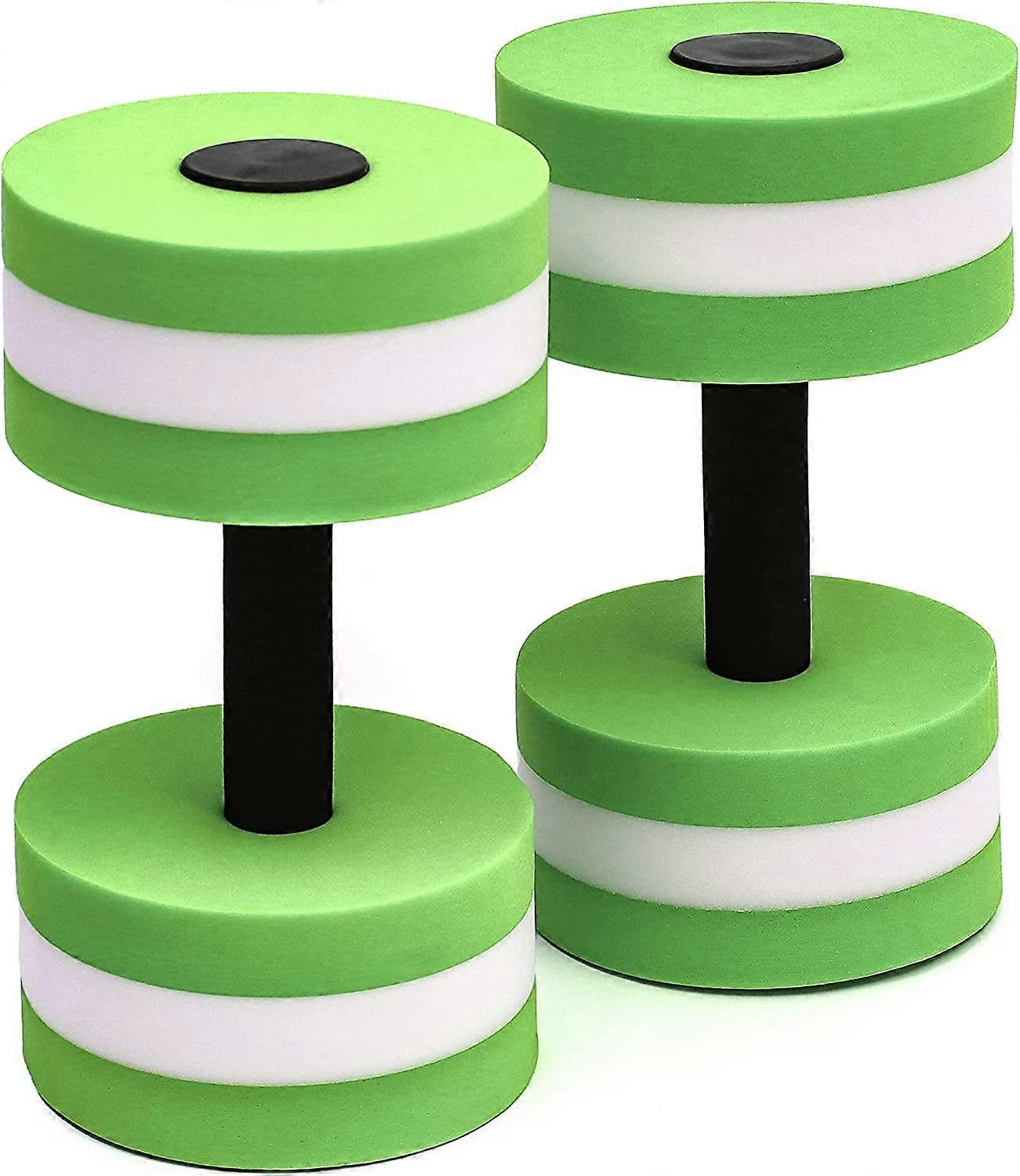 Lightweight Aquatic Exercise Dumbells Set of 2, Water Dumbells Pool Water Aerobics High-Density EVA-Foam Pool Fitness Dumbells