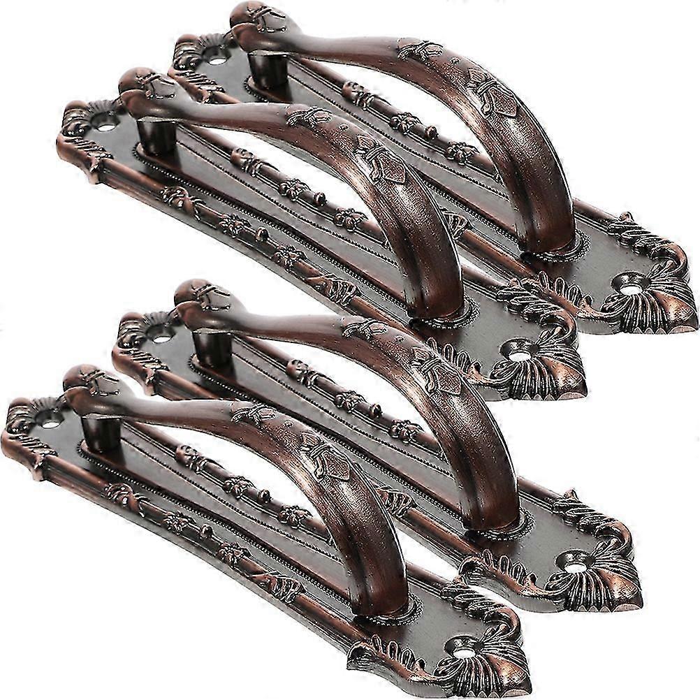 4pcs Cupboard Door Handle Vintage Metal Drawer Door Knob Cabinet Pulling Handle Delicate Cabinet Knob