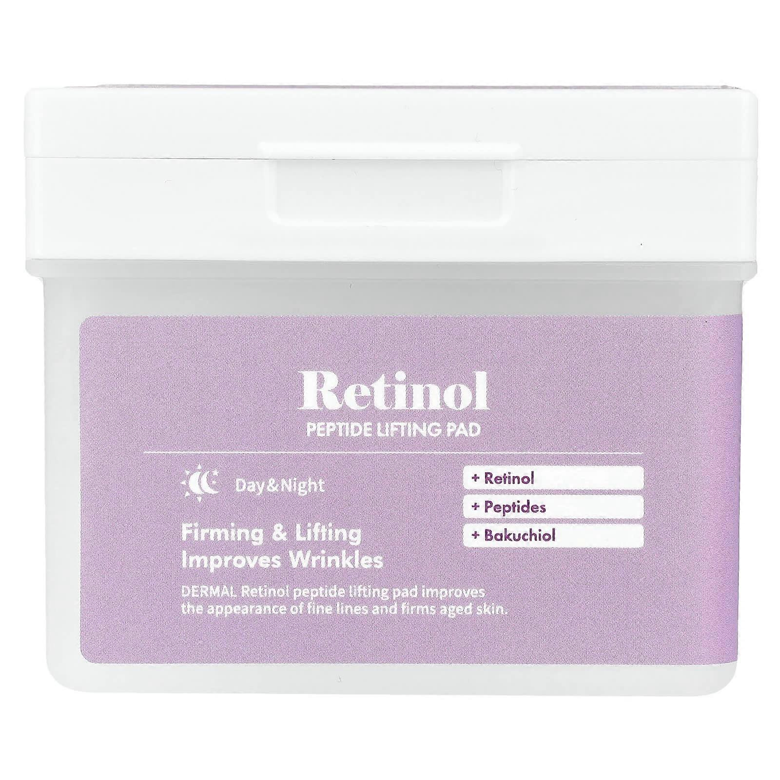 Retinol Peptide Lifting Pad, 120 Cotton Hole Pads