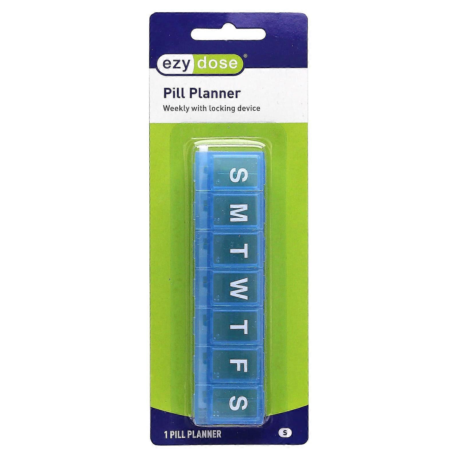 Weekly with Locking Device Pill Planner, Small, 1 Count