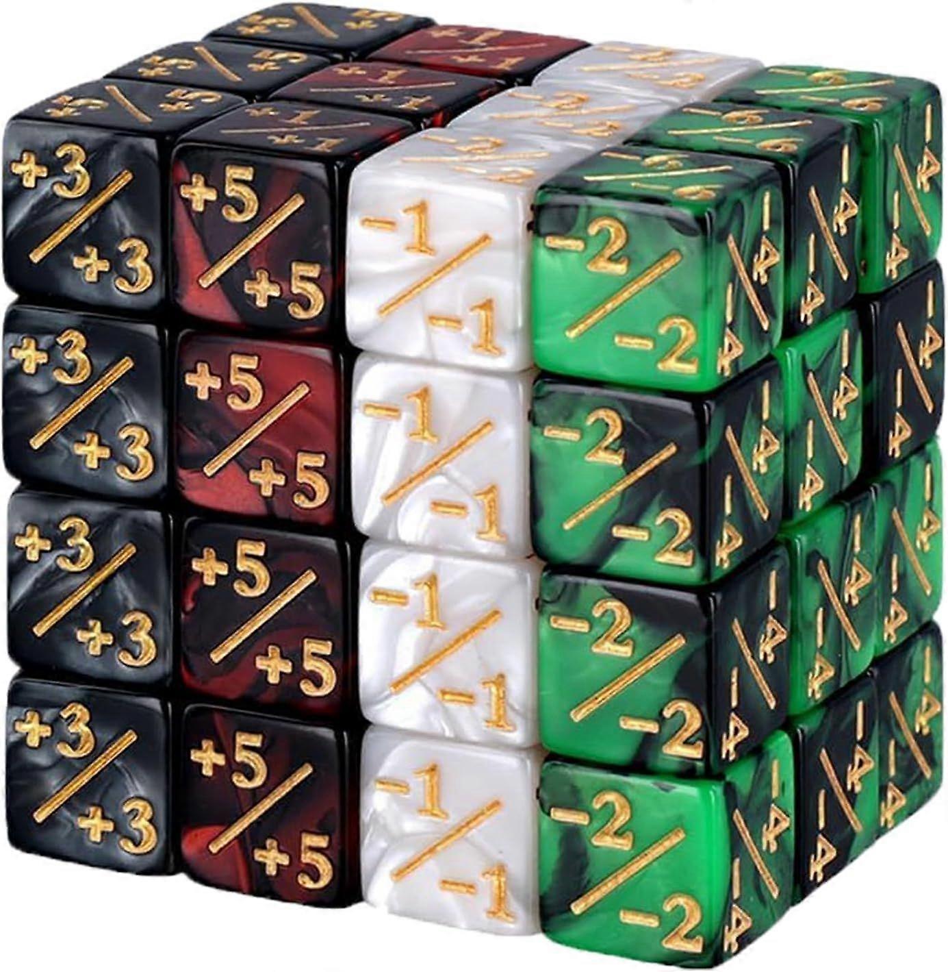 48pcs Mtg Dice Dice & Accessories Mtg Counters For Magic The Gathering Dice Set Cube Loyalty Counter For Party Table Games