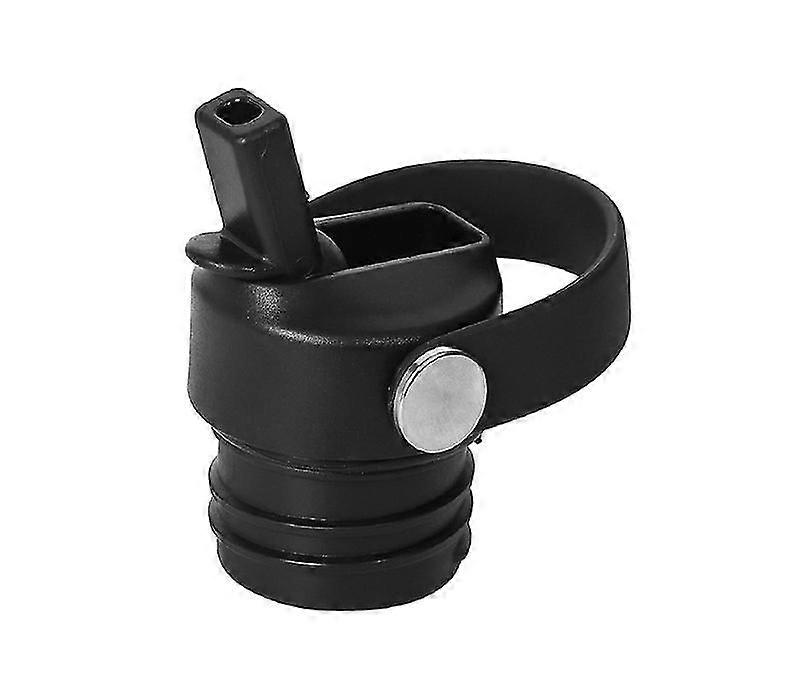 Sports Bottle Tote Lid With Handle,straw And Cleaning Brush Pp Traw Cap2pcs-black