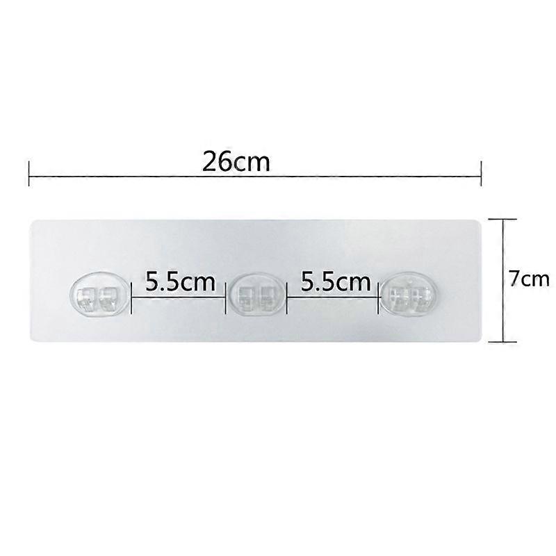 20PCS Shower Adhesive, No Drilling Strong Stick Transparent Rectangle
