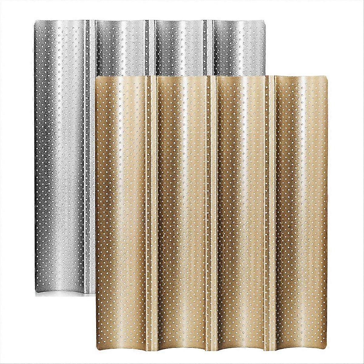 Bread Pan, Premium Nonstick Perforated Pan for French Bread Baking