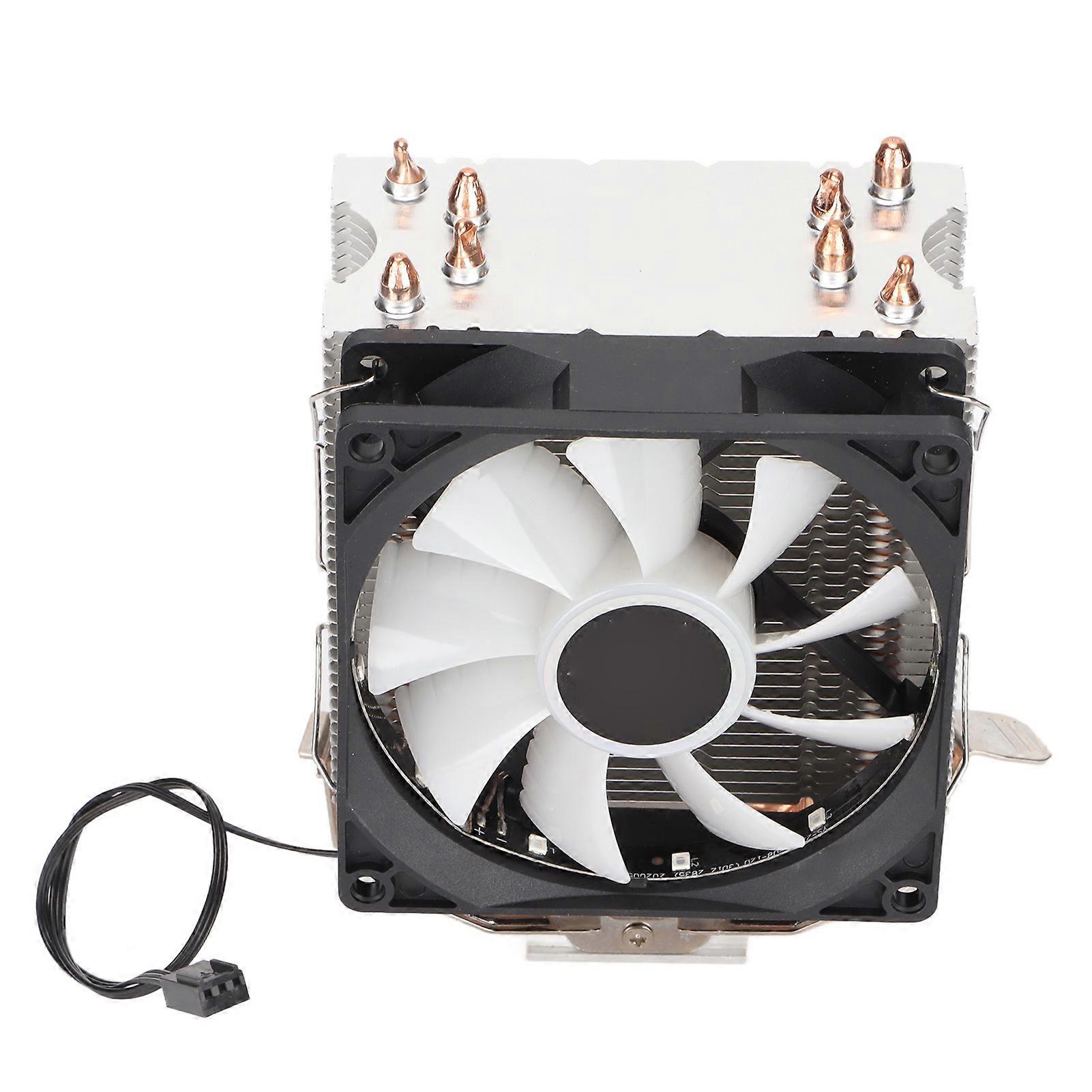 CPU Fan Direct Contact Technology RGB Lighting Low Noise Computer Cooler for Intel LGA 775 for Core2DUOSingle Fan 