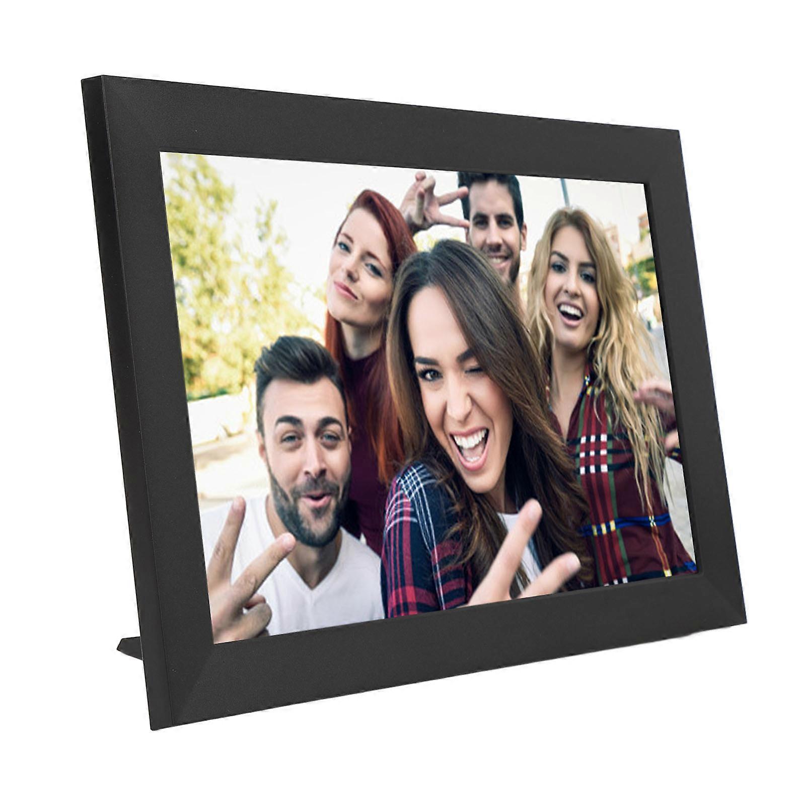 WiFi Digital Picture Frame APP Control Portrait and Landscape Mode 10 Inch Touchscreen Smart Photo Frame with 16GB Storage for Frameo EU Plug 100-240
