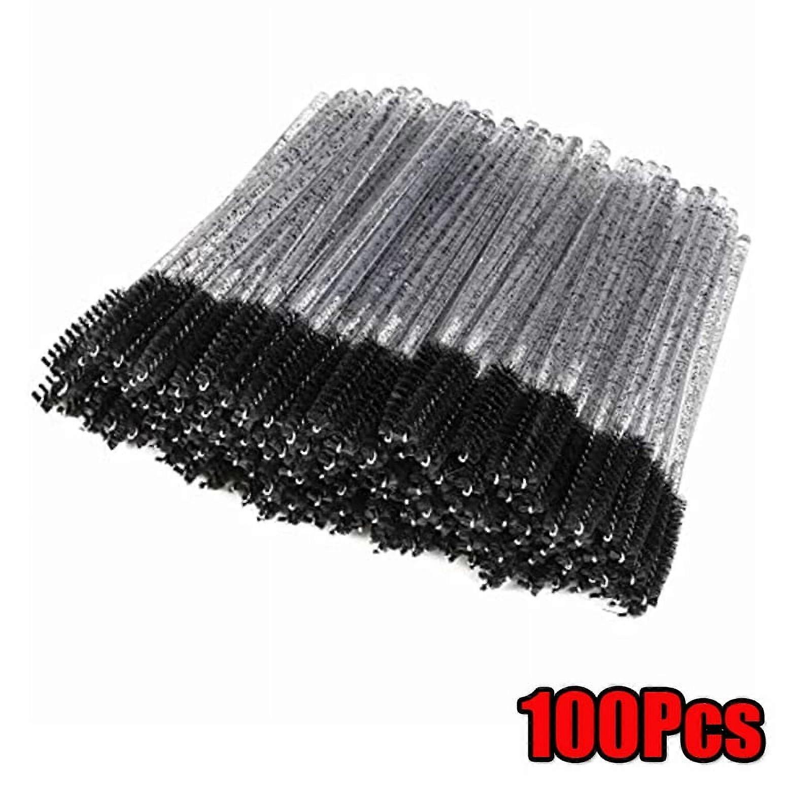 Dicasser 100PCS Kristall-Wimperntuschenbürsten-Applikator-Make-up-Sets
