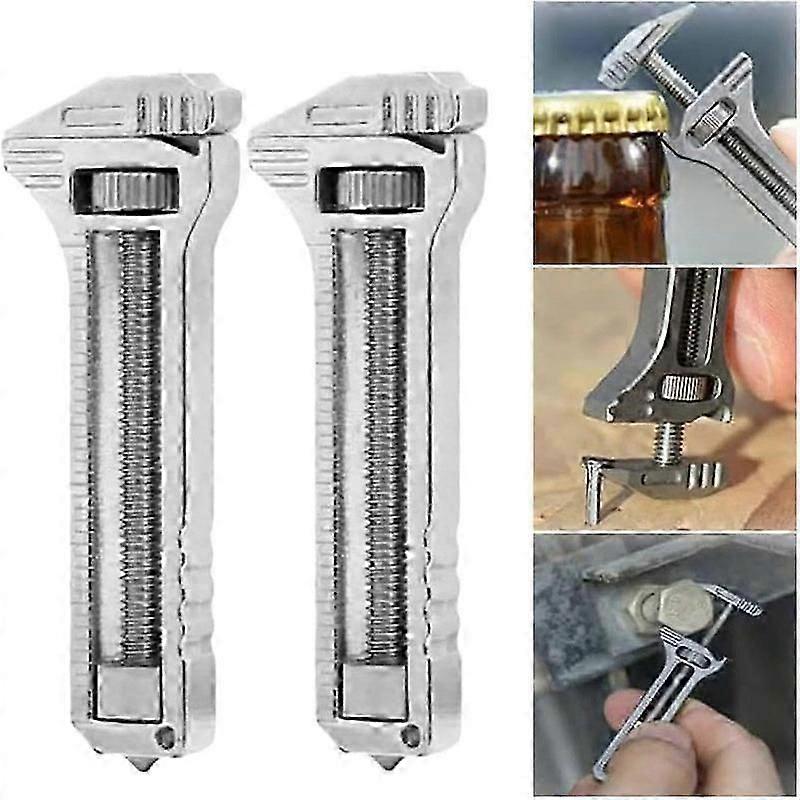 2Pcs Multi Wrenches Bottle Box Openers Portable Pocket Versatile Multifunctional Tool Wrench Camping Accessories