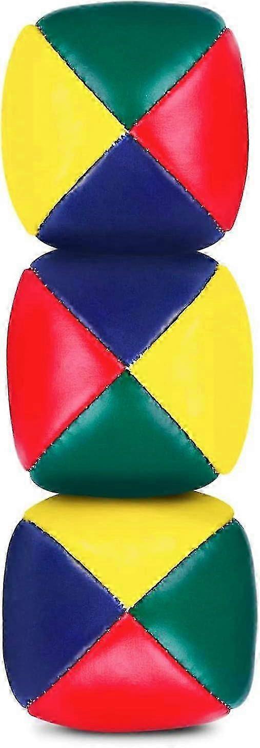 2025 Set Of 3 Classic Circus Juggling Balls Soft Smooth Durable Easy Grip Multi Coloured Balls