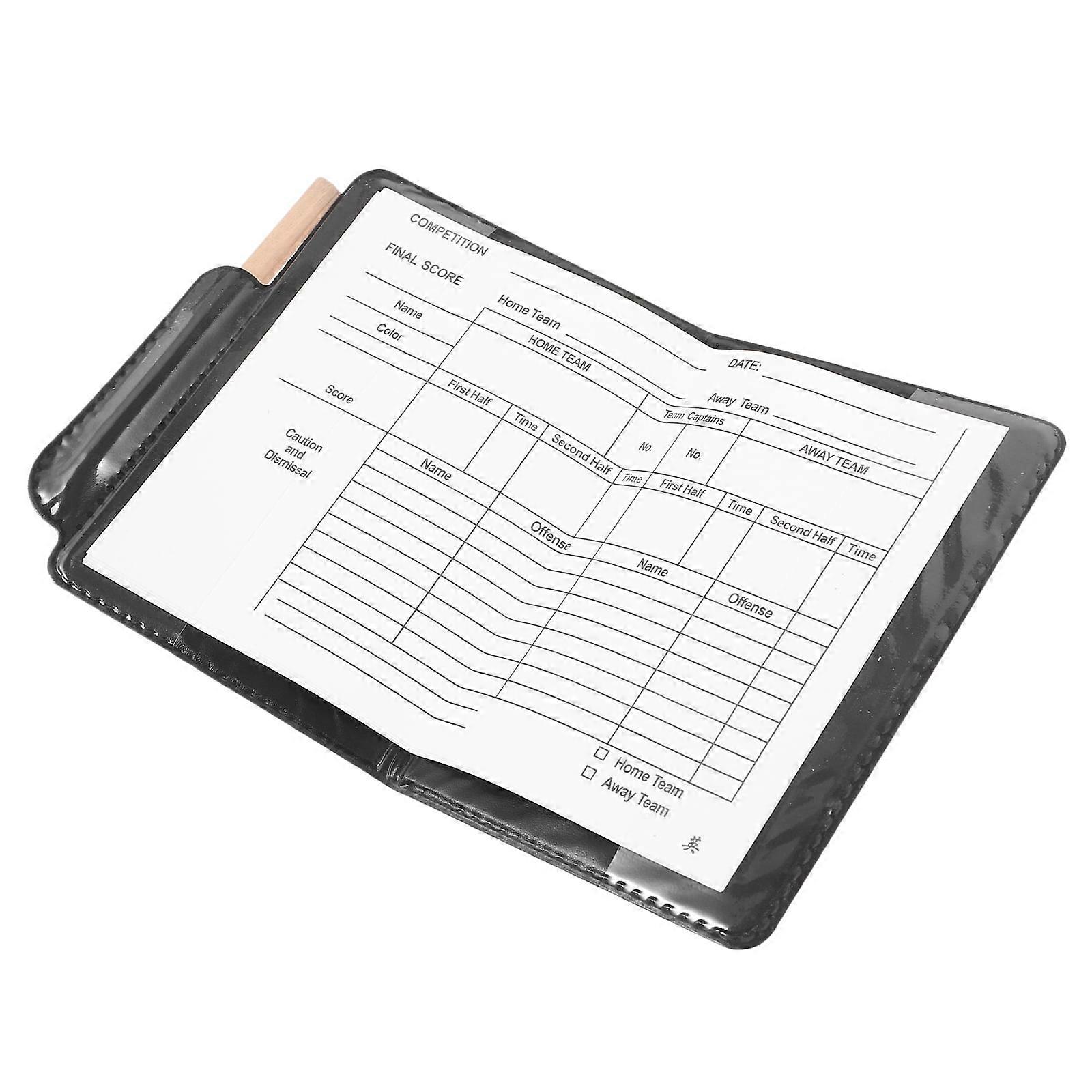1 Set of Portable Soccer Cards Multi-function Referee Kit Professional Referee Wallet with Pen