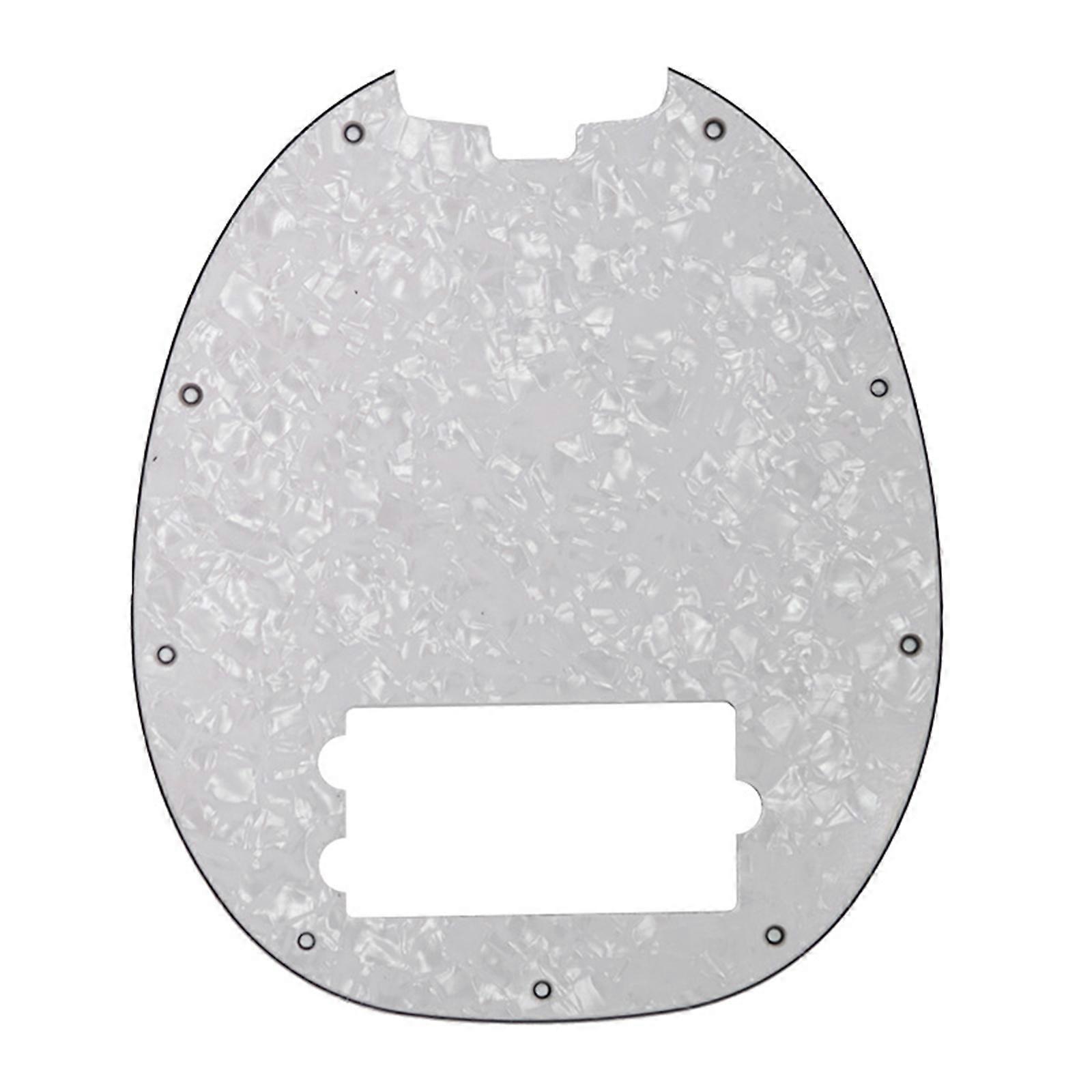 Scratch Resistant Basses Shield For Guitar Custom Molded Guard Protective Layer Quick Installation Process Multiple Options  White Pearl
