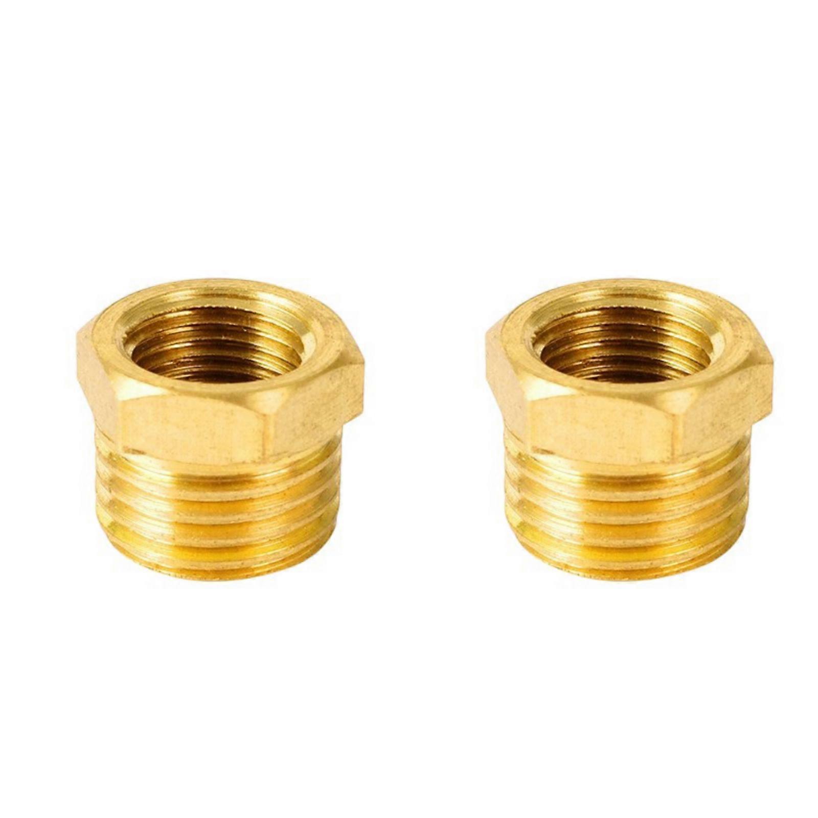 Corrosion Resistant Brass Air System Reducers Direct Diameter Conversion Hexagonal Socket Threaded Pipe Fitting Multicolor