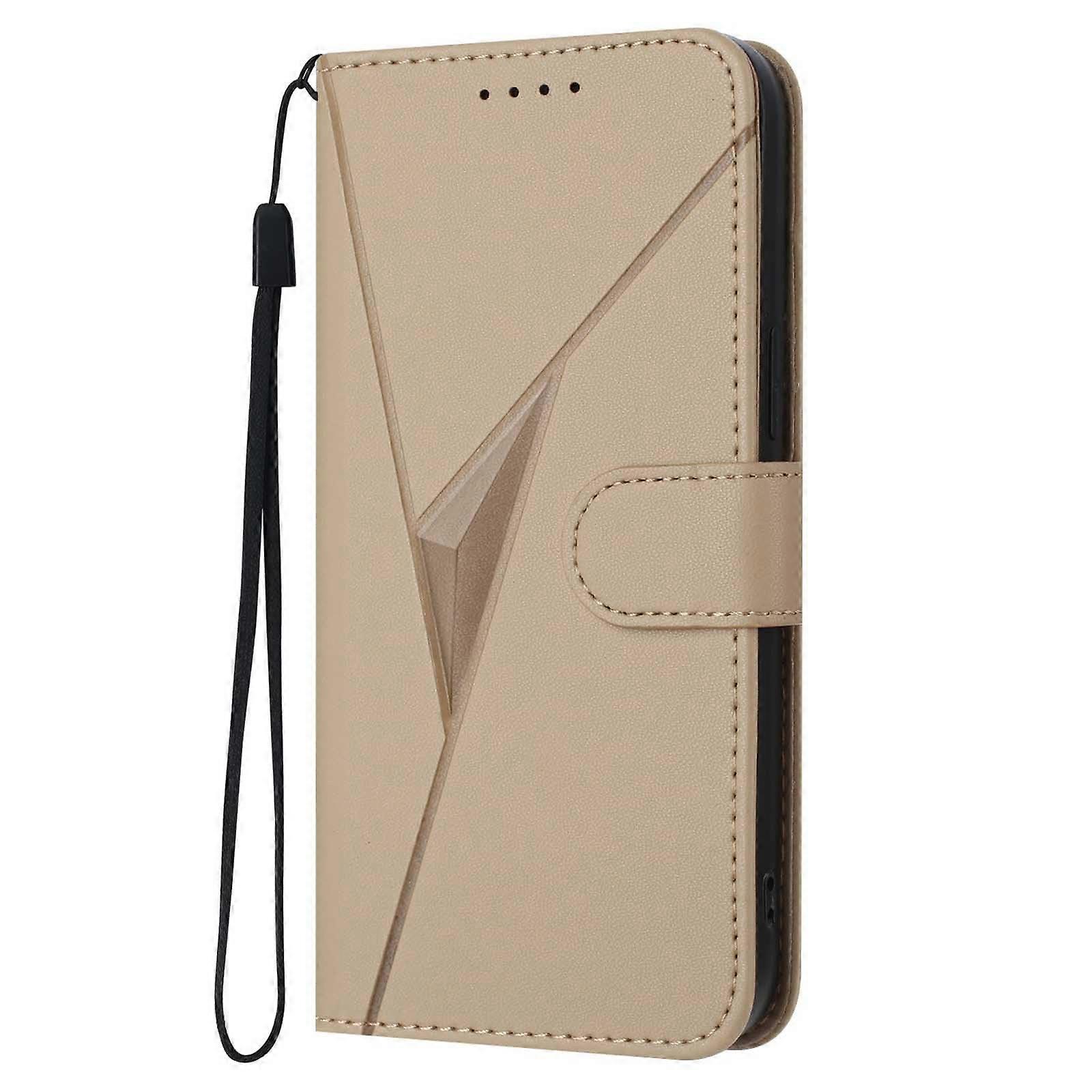 Leather Case  Wallet Case With Magnetic Clasp, MultiAngle Stand With FullBody Protection, Mint Gold