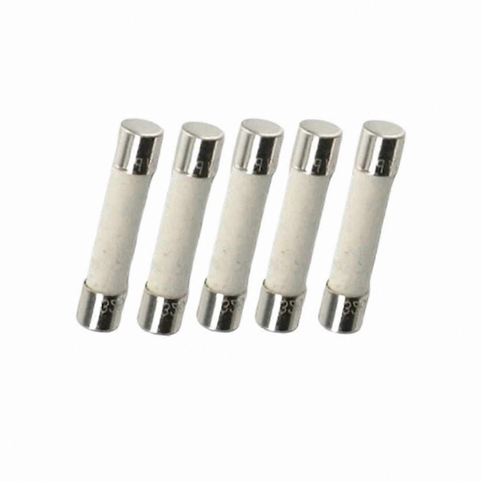 5-Pack F5A 250V Ceramic Fuses for Circuit Protection