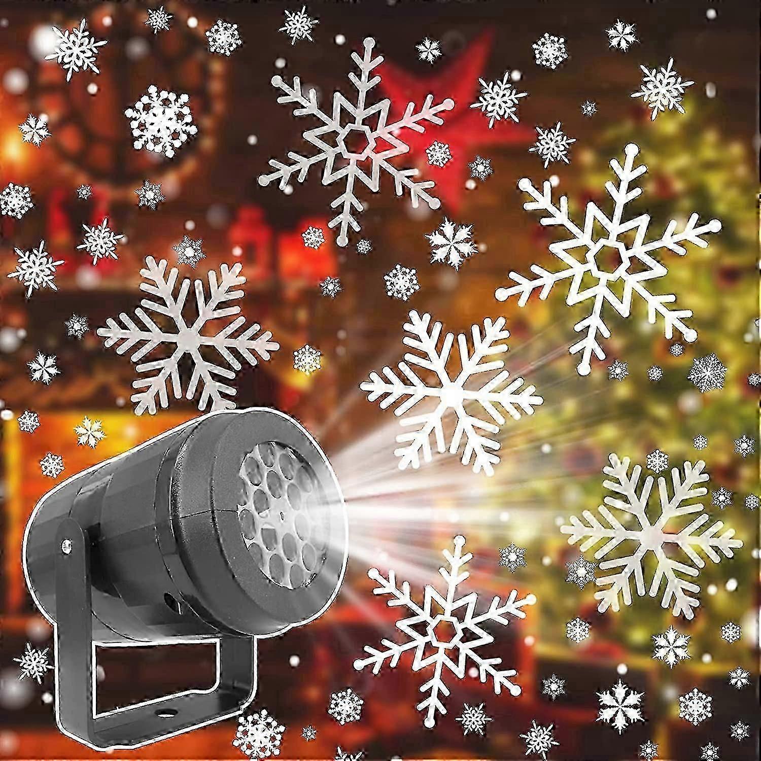 Christmas Projector, Led Projector Lamp, Led Projection Lamp, Rotating Snowflake Projector, Snow Projector, Snow Lamp for Home Decor, Christmas Party