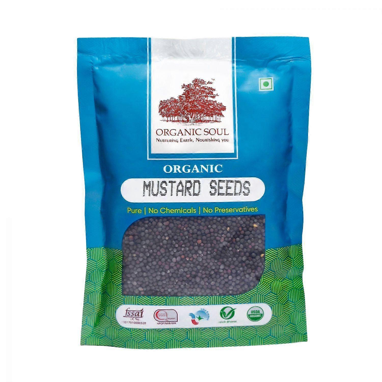 Økologiske svarte sennepsfrø (100 g), økologiske sennepsfrø, økologisk sjel