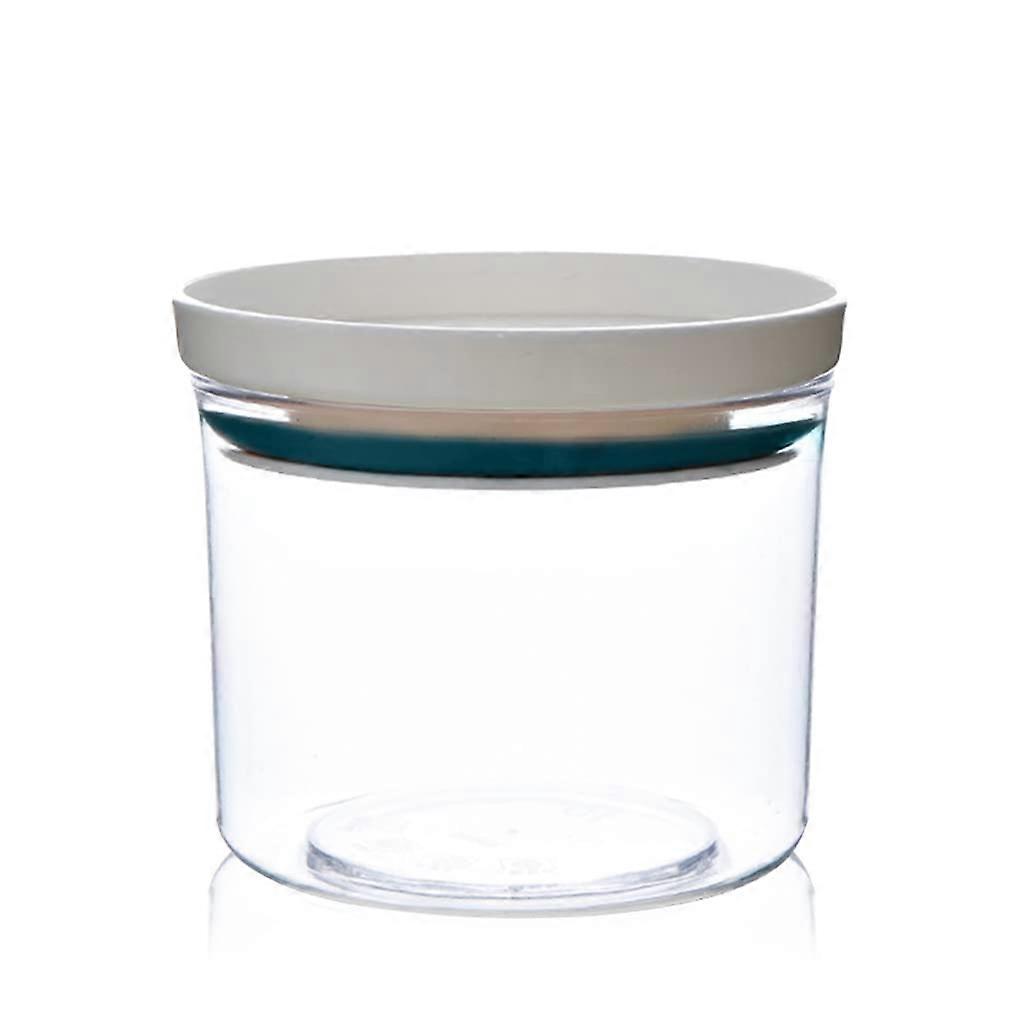 Stackable Airtight Food Storage Container with Lid for Grain and Snacks, Clear Blue 250ml