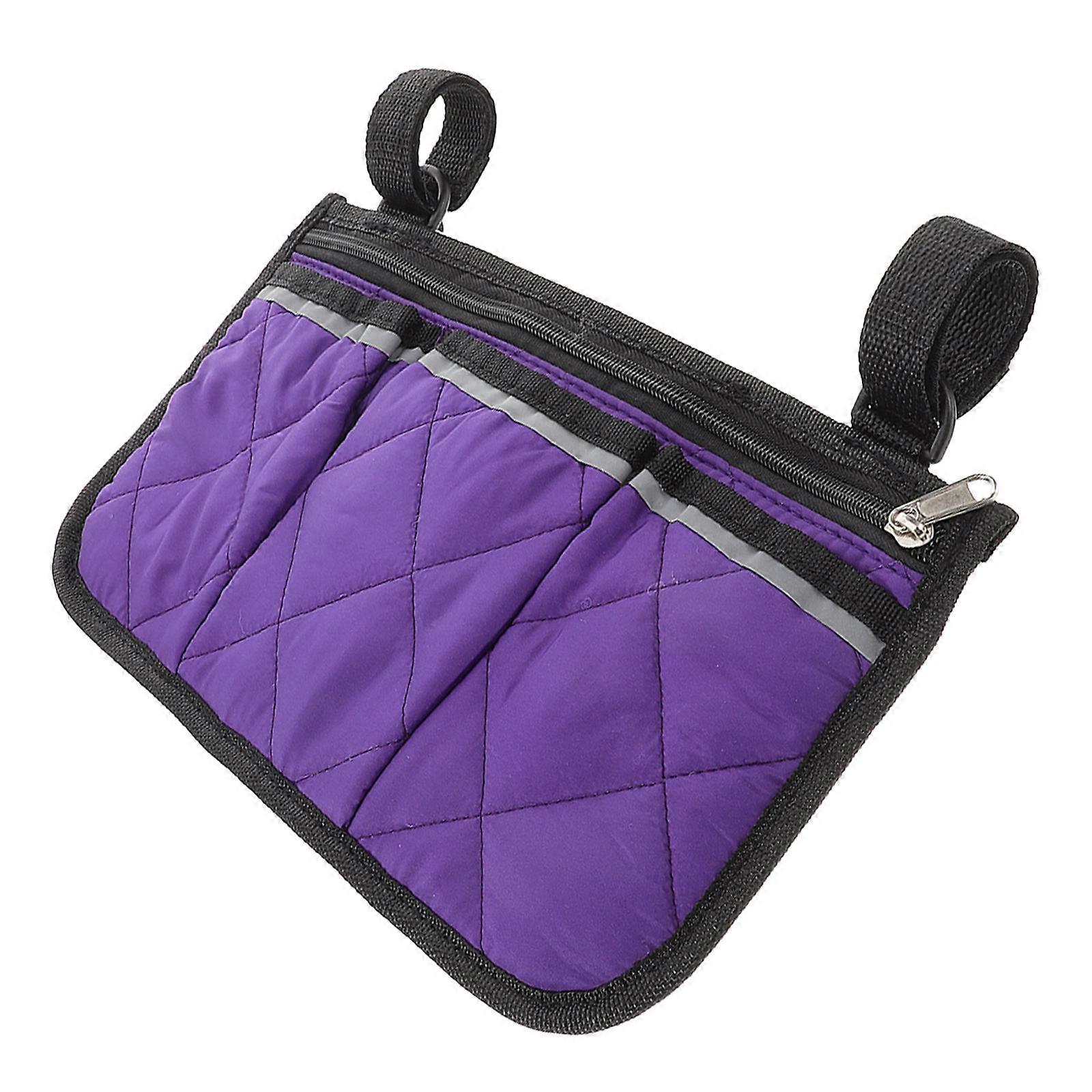 Wheelchair Side Bag for Storage Large Capacity Armrest Storage Pocket