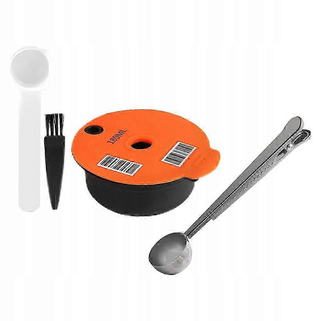 Påfyllningsbar kapsel för kaffe, montering med 180 ml