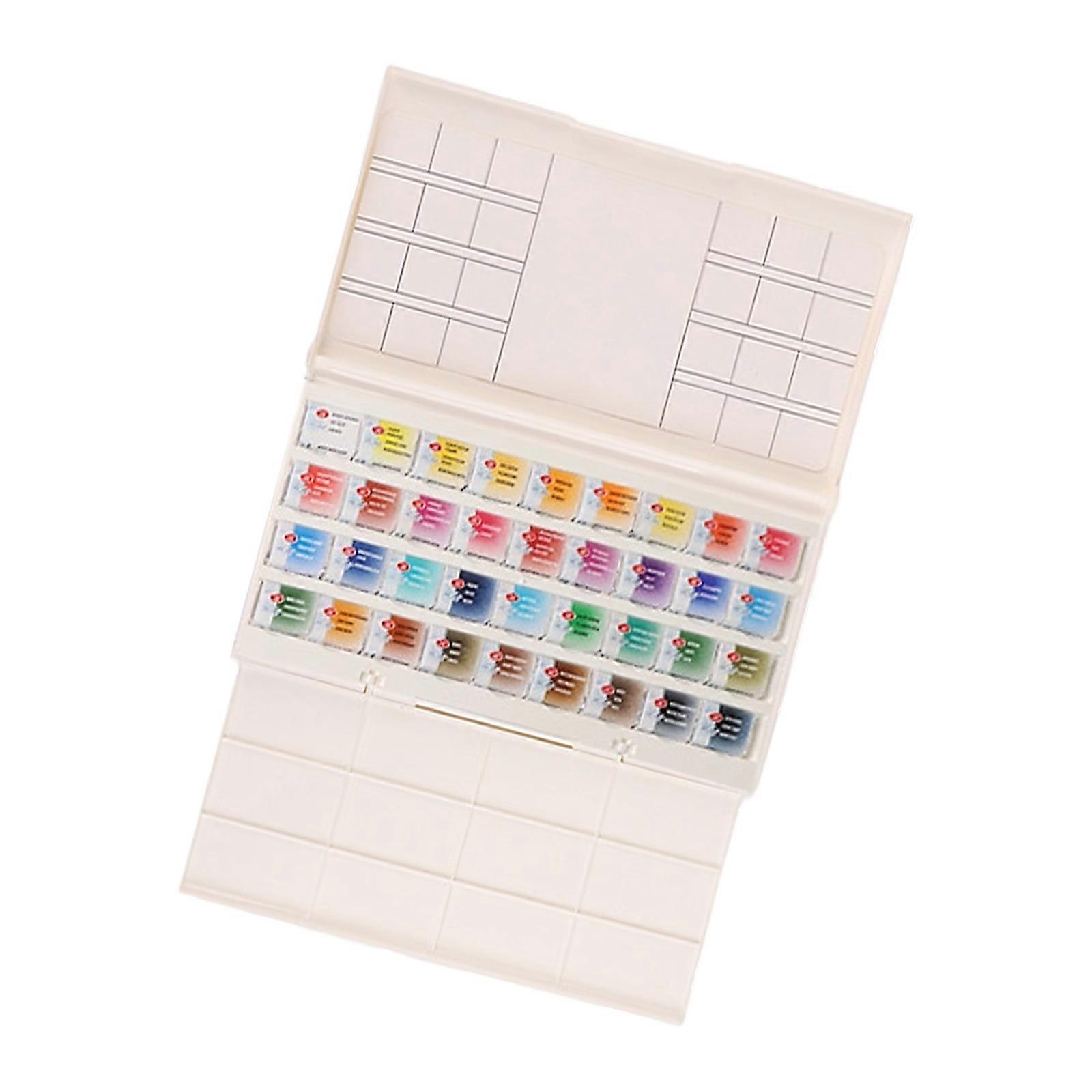 Artists Watercolor Set 24 Highly Concentrated Colors Compact Friendly Design For Sketching And Painting Multicolor