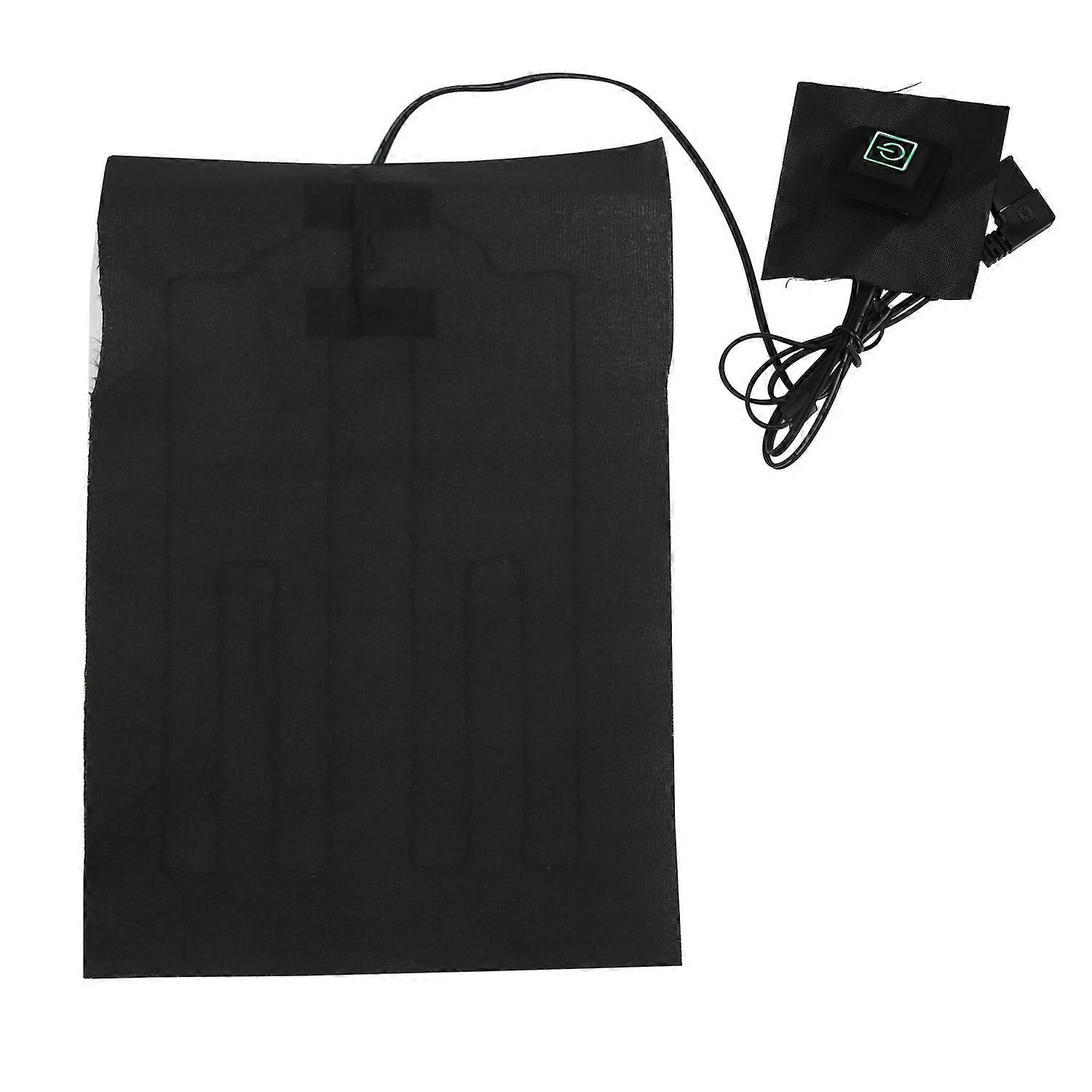 Temperature Adjustable Electric Heating Sheet USB Heating Pad for Clothes Vest (With Switch)